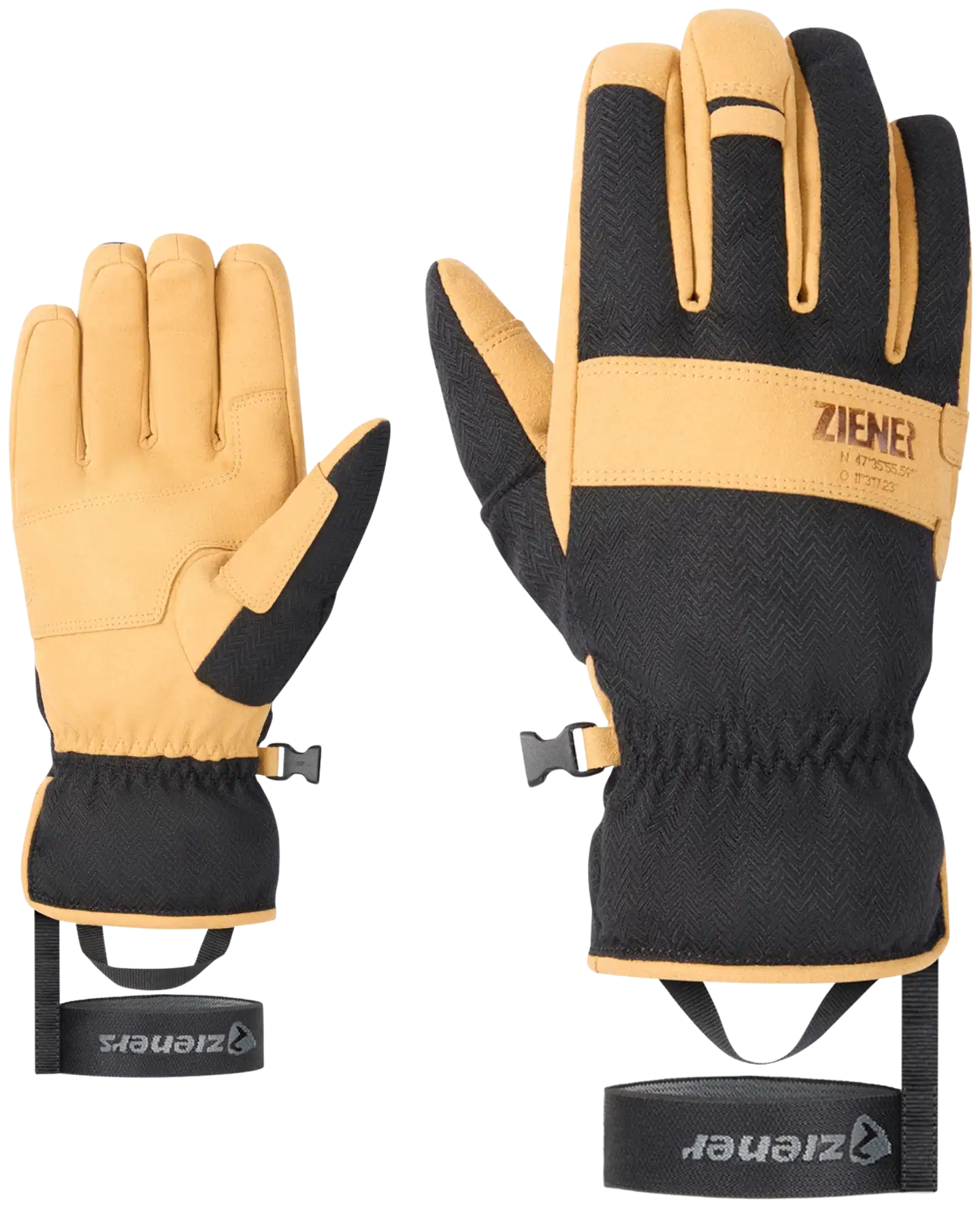 Ziener miesten sormikkaat Galsi-Z AS - black - 1