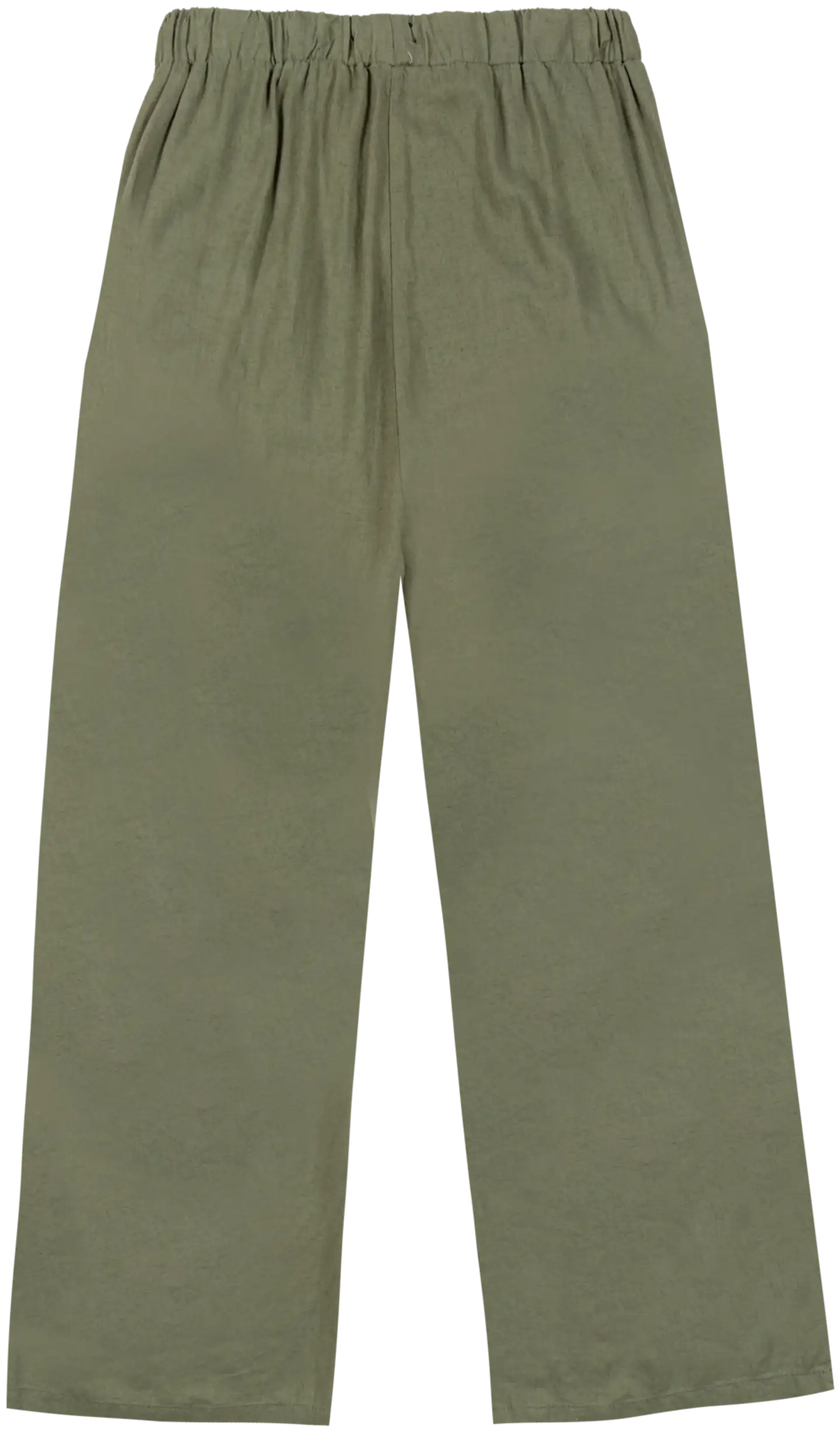 TEX naisten pellavahousut I983187 - Khaki - 2