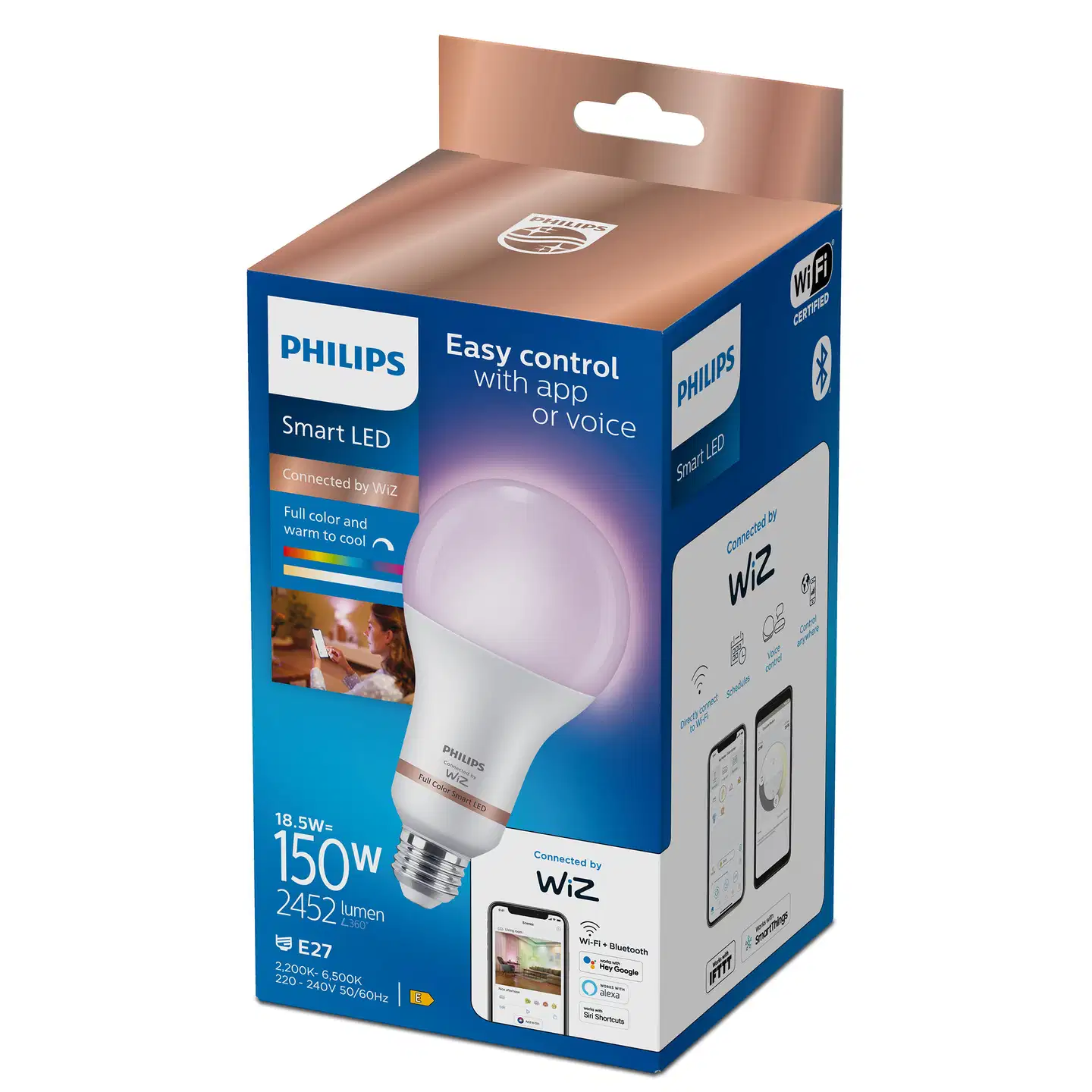 Philips Smart Lighting LED-filamenttilamppu 19W A80 E27 2200-6500K 2452lm RGB - 3