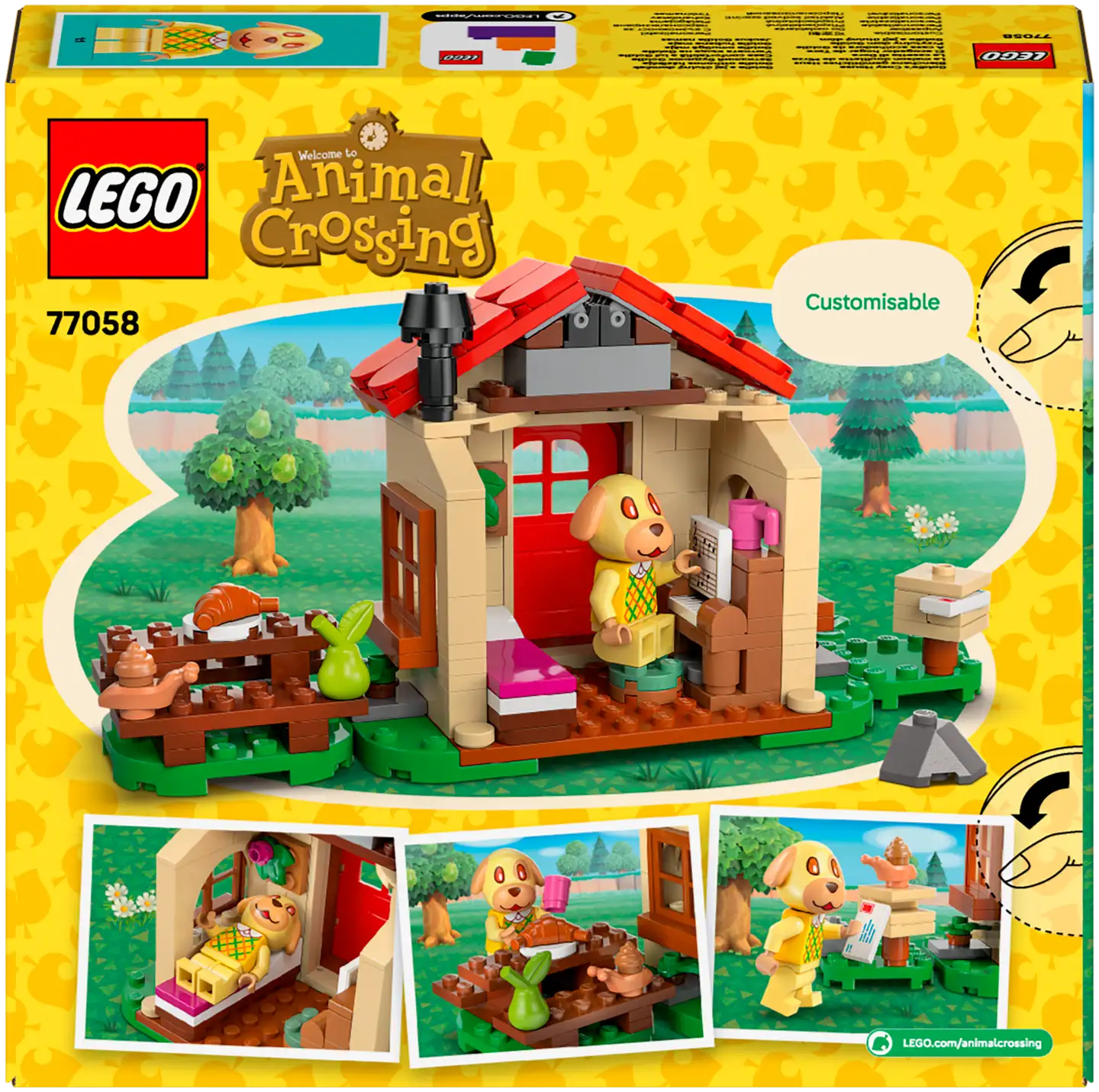 LEGO Animal Crossing 77058 Goldie kodikkaassa talossaan - 2