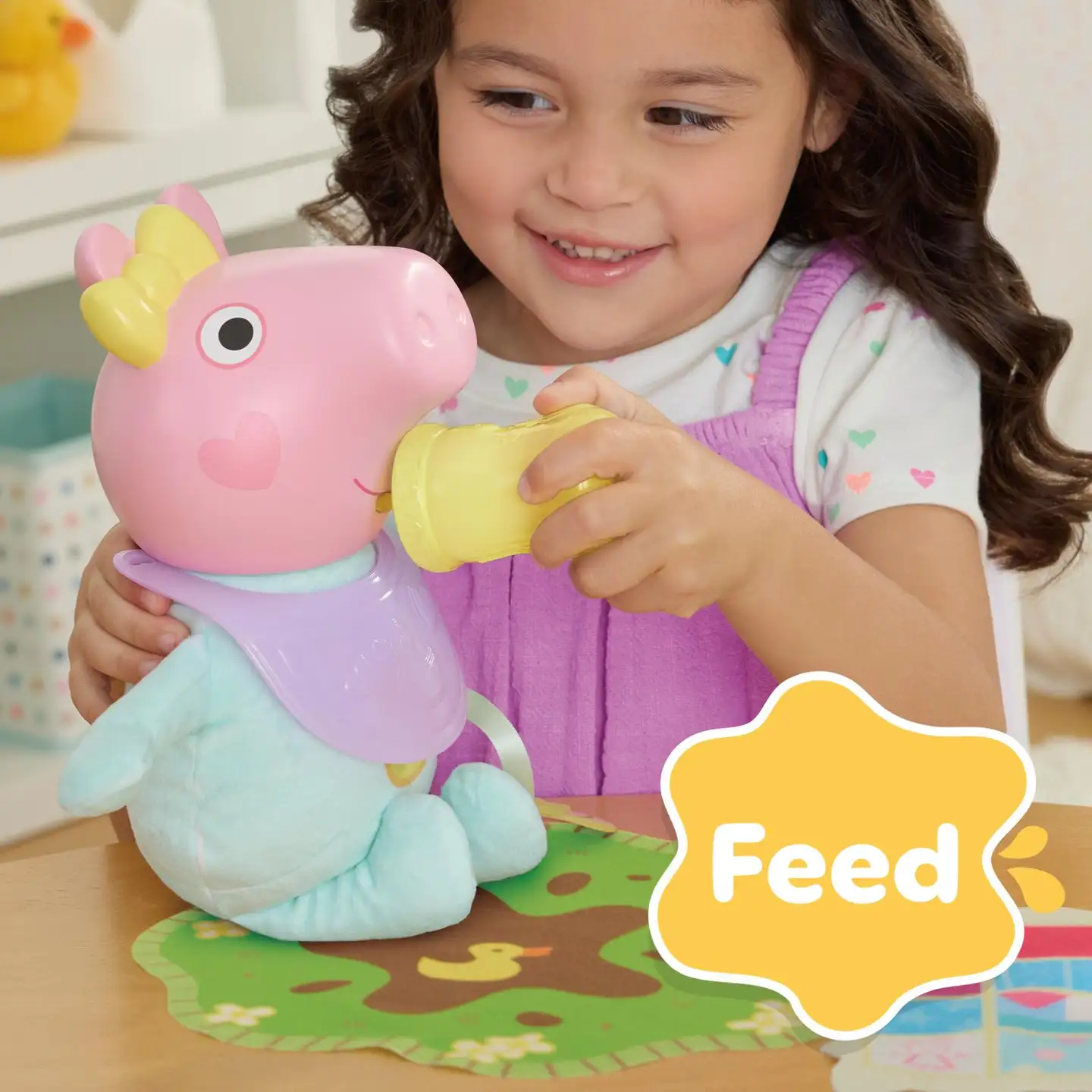 Peppa pig Interaktiivinen Evie-nukke Röhkitään ja halataan - 11