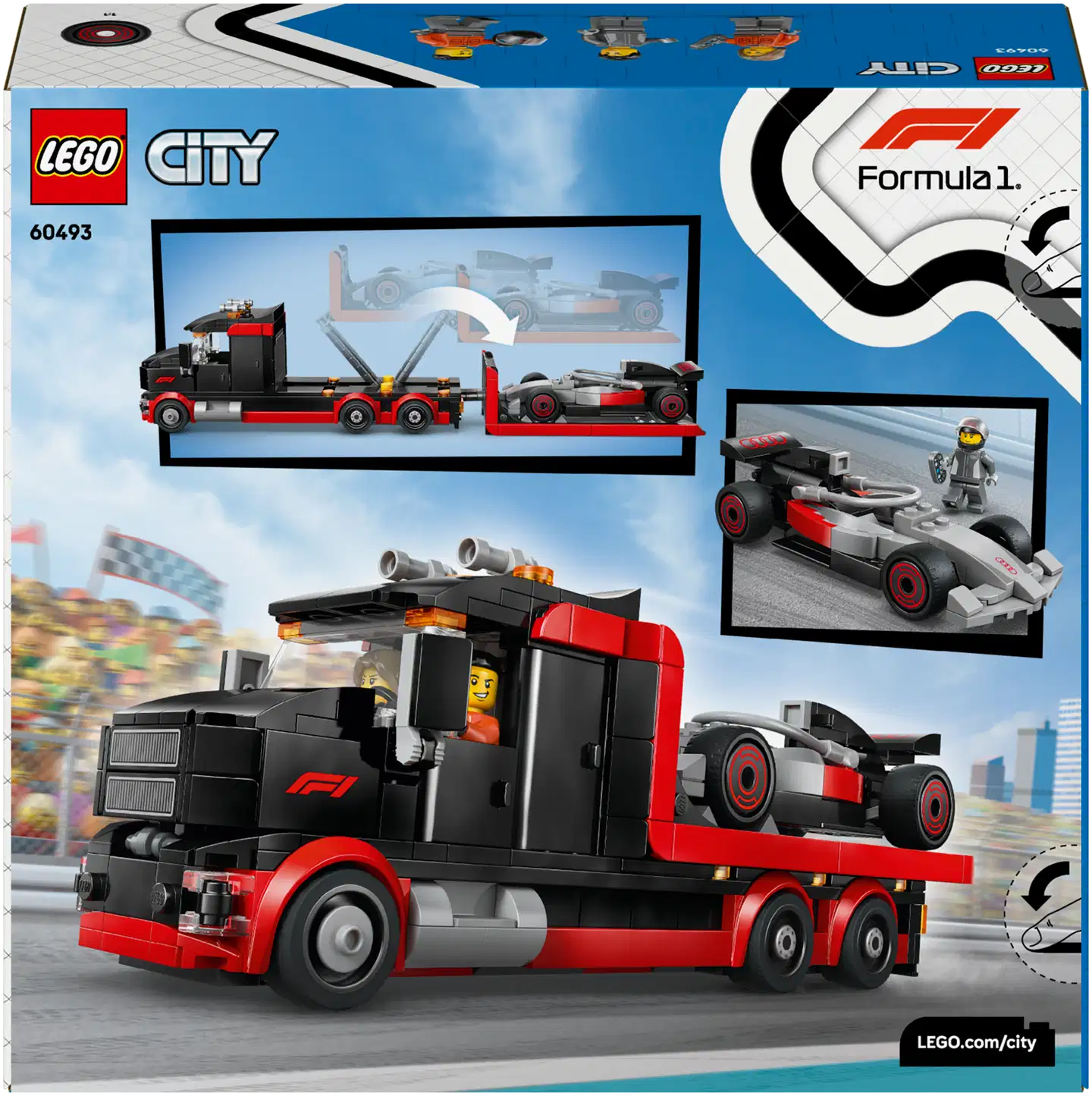 LEGO® City Formula 1 60493 F1®-kuljetusauto ja Audi F1® ‑kilpa-auto - 4