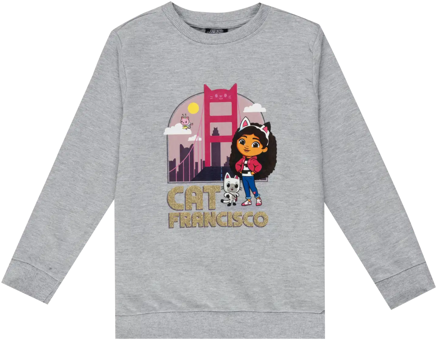 Gabby's Dollhouse lasten collegepaita GDQ20005 - Greymarl - 1