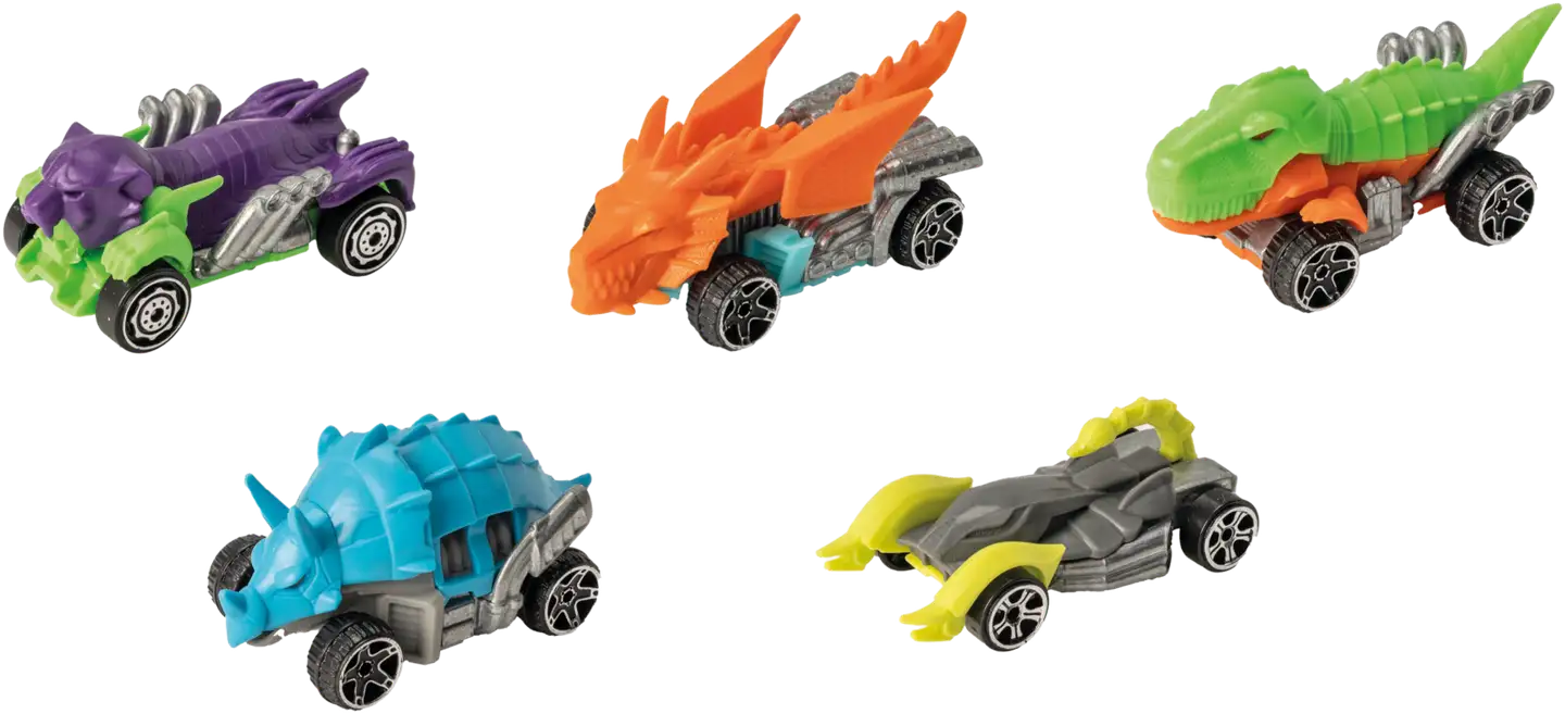 Teamsterz pikkuajoneuvo Beast Machines 5-pack, erilaisia - 10