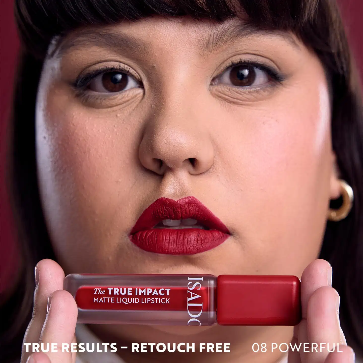 IsaDora The True Impact Matte Liquid Lipstick Nestemäinen Huulipuna 08 Powerful 5,0 ml - True - 6