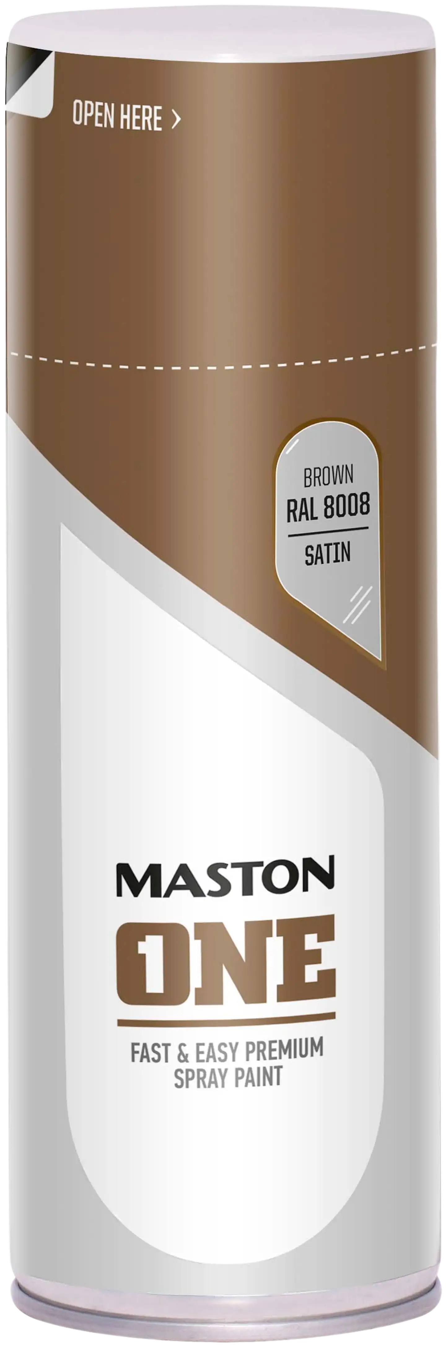 Maston spraymaali ONE 400 ml ruskea RAL8008 satiini