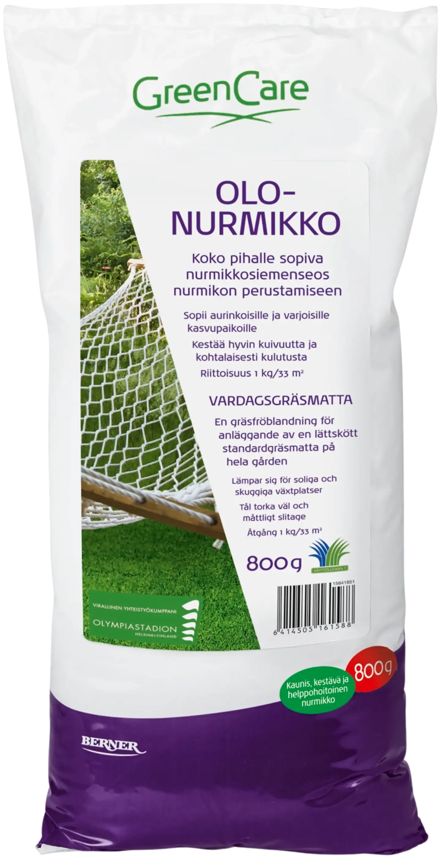 GreenCare Olonurmikko 800 g