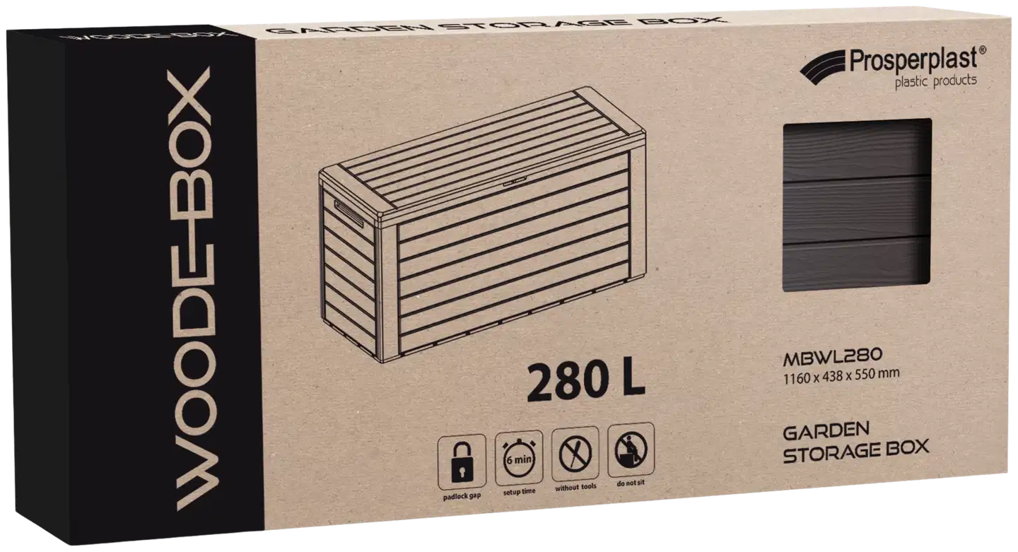 Säilytyslaatikko Woodebox 280L - 2