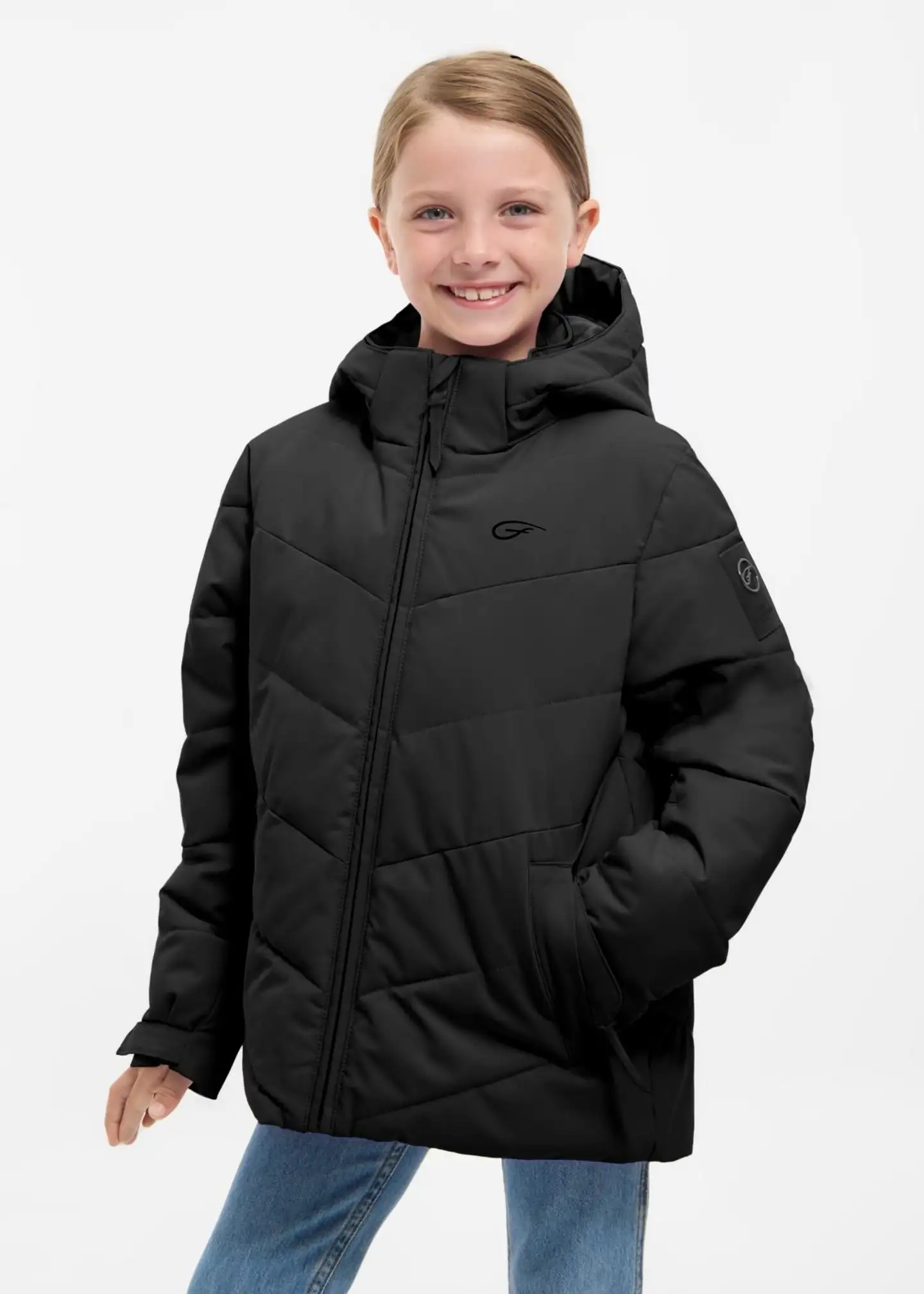 Five Seasons nuorten toppatakki Arinsal - Black solid - 3