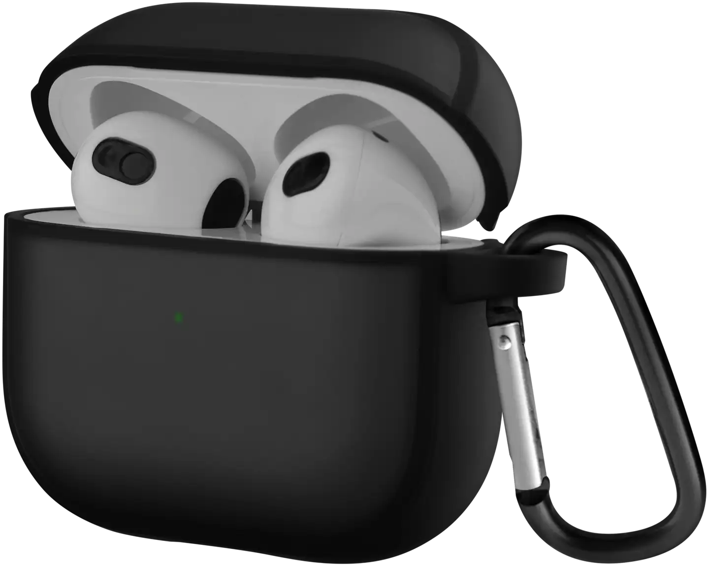 Wave Läpikuultava Suojakotelo, Apple AirPods (4. sukupolvi), Musta - 1