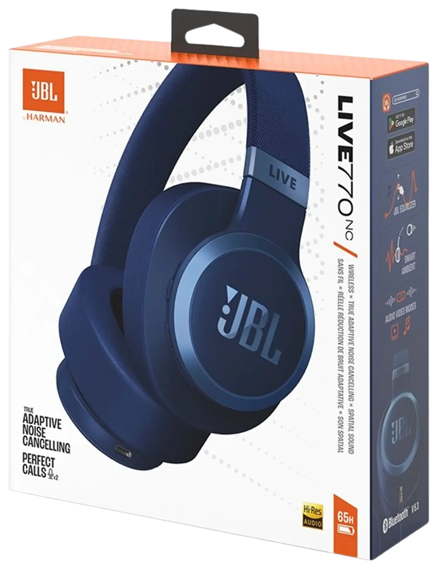 JBL Bluetooth vastamelusankakuulokkeet Live 770NC sininen - 7