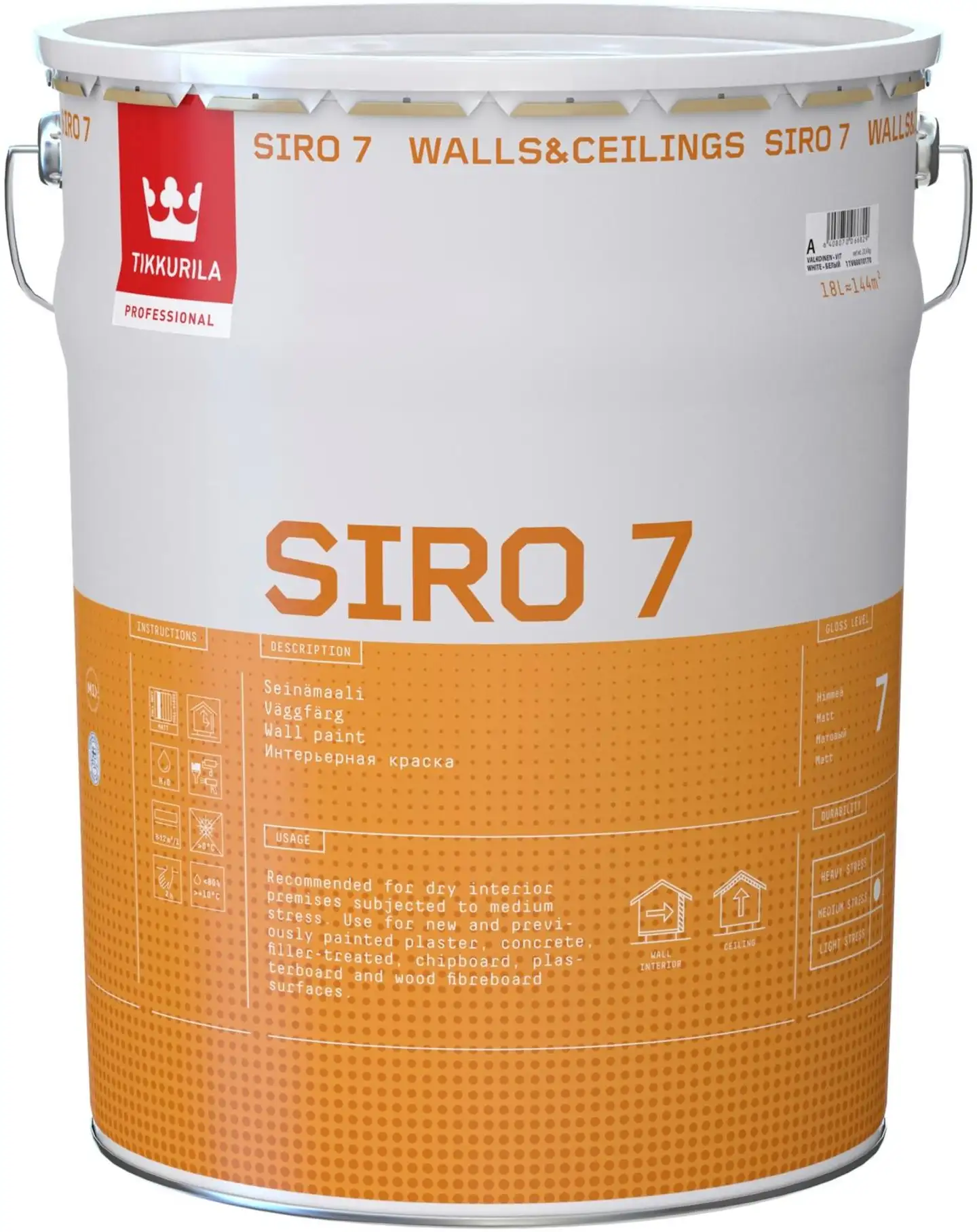 Tikkurila Siro 7 G497 18l Seinämaali