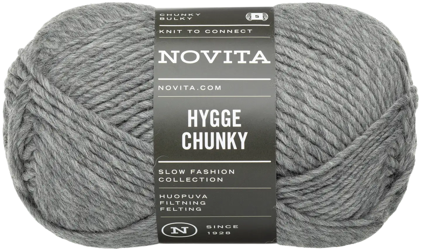 Novita lanka Hygge Chunky 100 g sumu 075 - 1