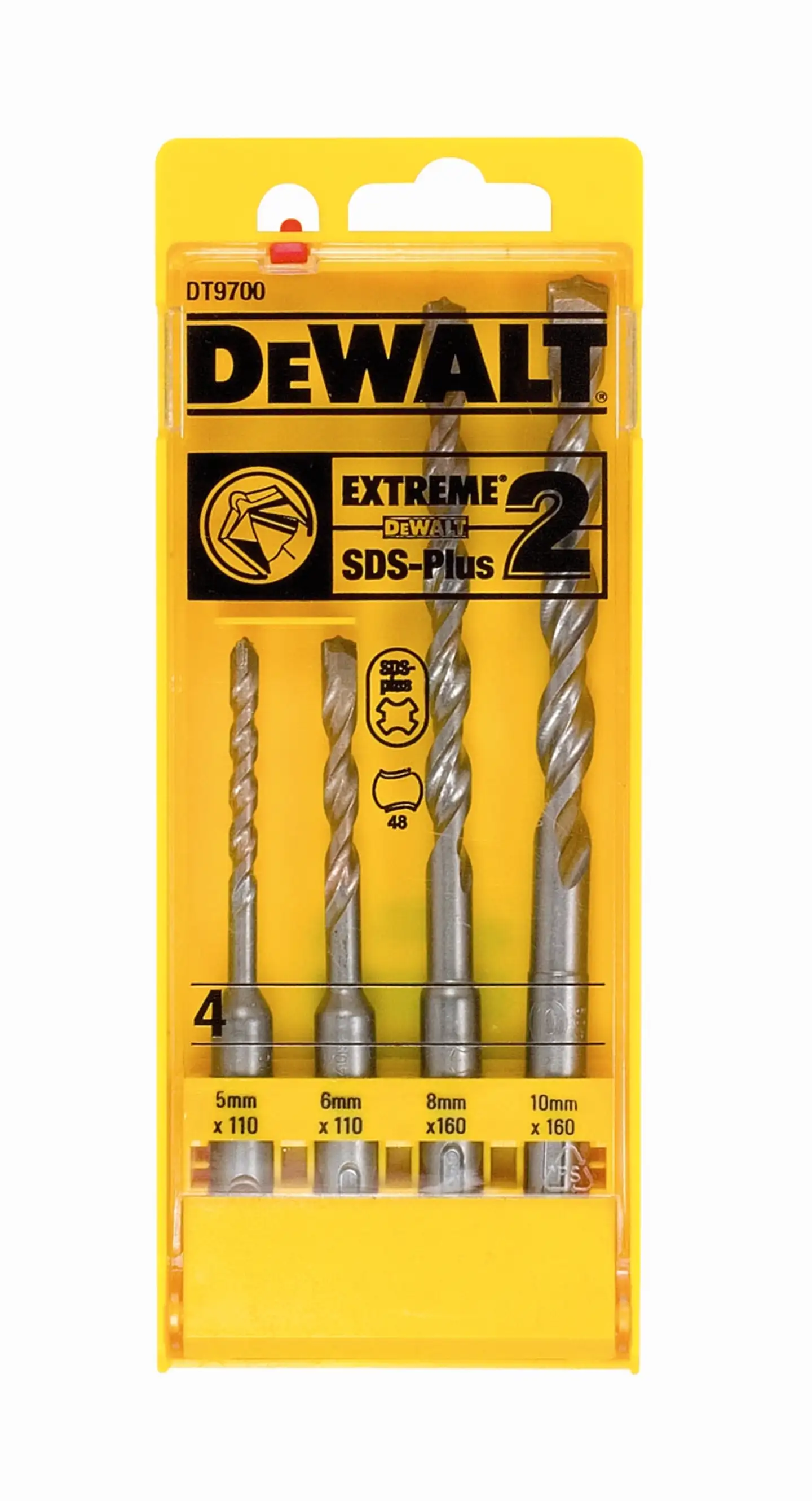 DeWalt betoniporanteräsarja SDS+ 4-os 5,6,8,10 mm - 1