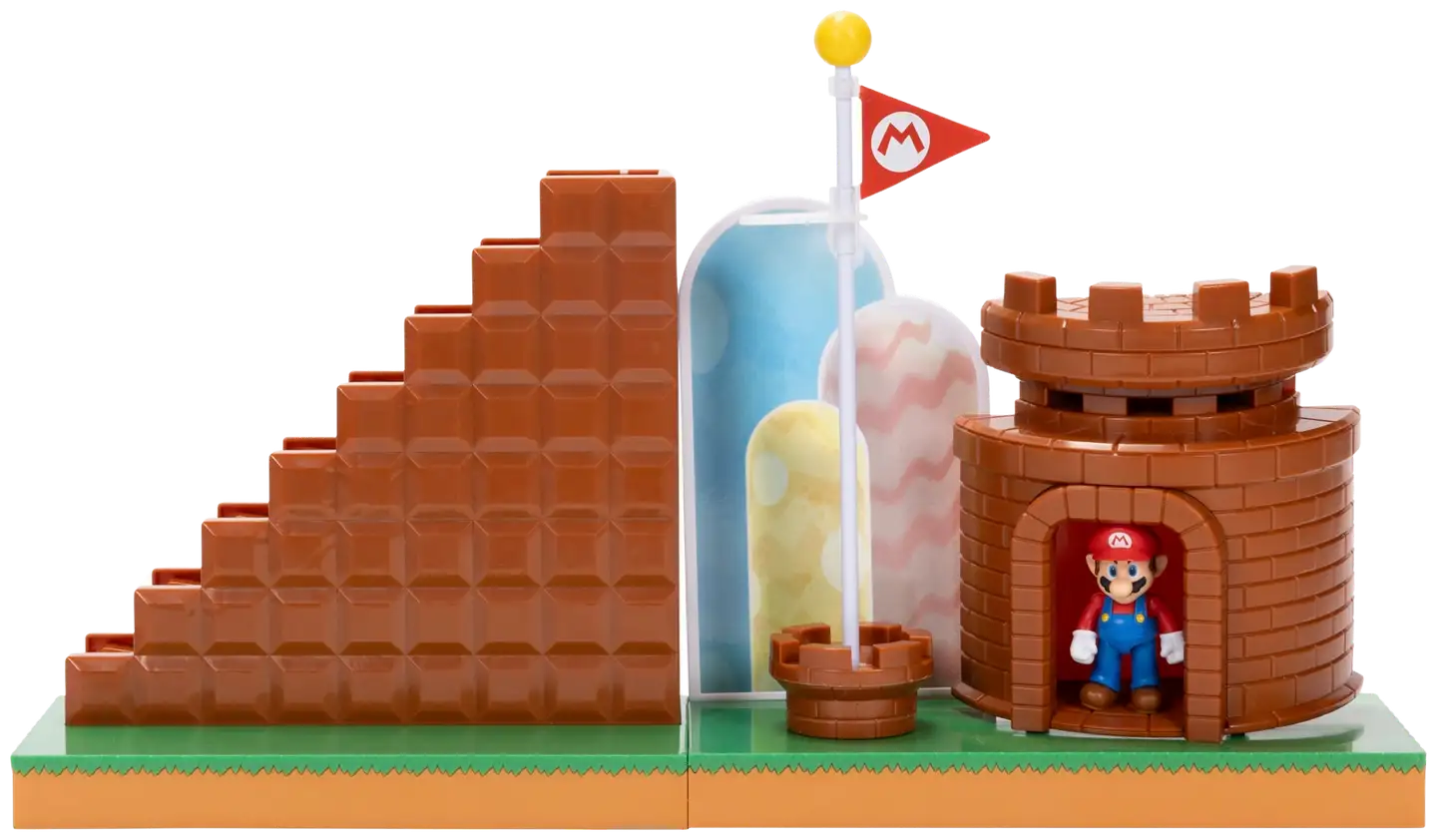 Nintendo leikkisetti Super Mario 2.5" Level End Playset - 1