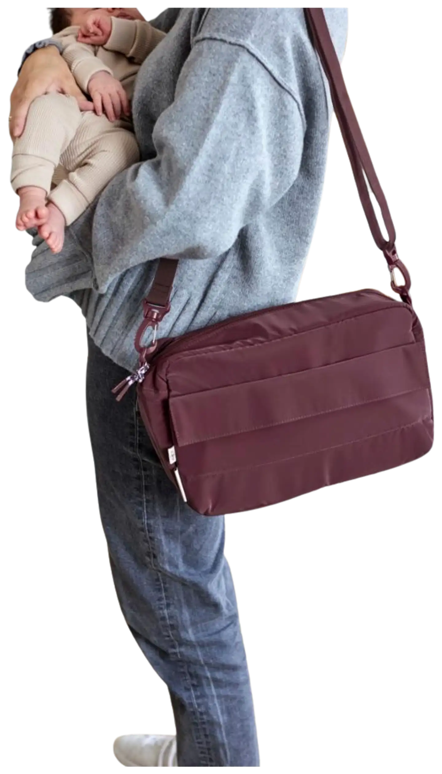 Lässig hoitolaukku Organizer 2-in-1 punainen - 5