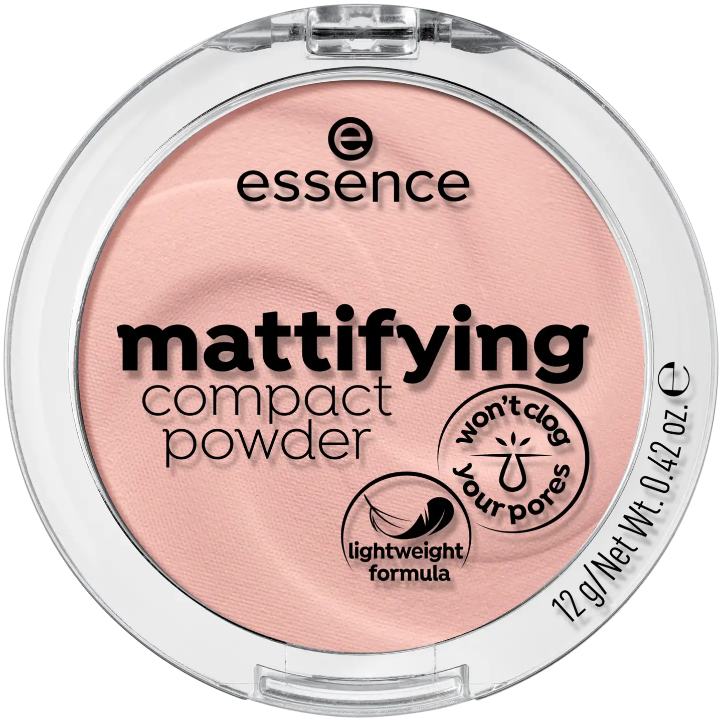essence mattifying compact powder 10 light beige 12 g - Light Beige - 2