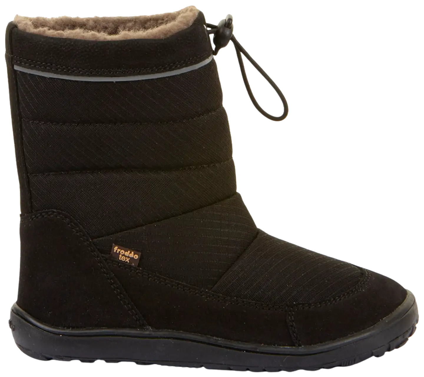 Froddo lasten talvipaljasjalkakenkä UP Tex Snow Wool - BLACK - 1