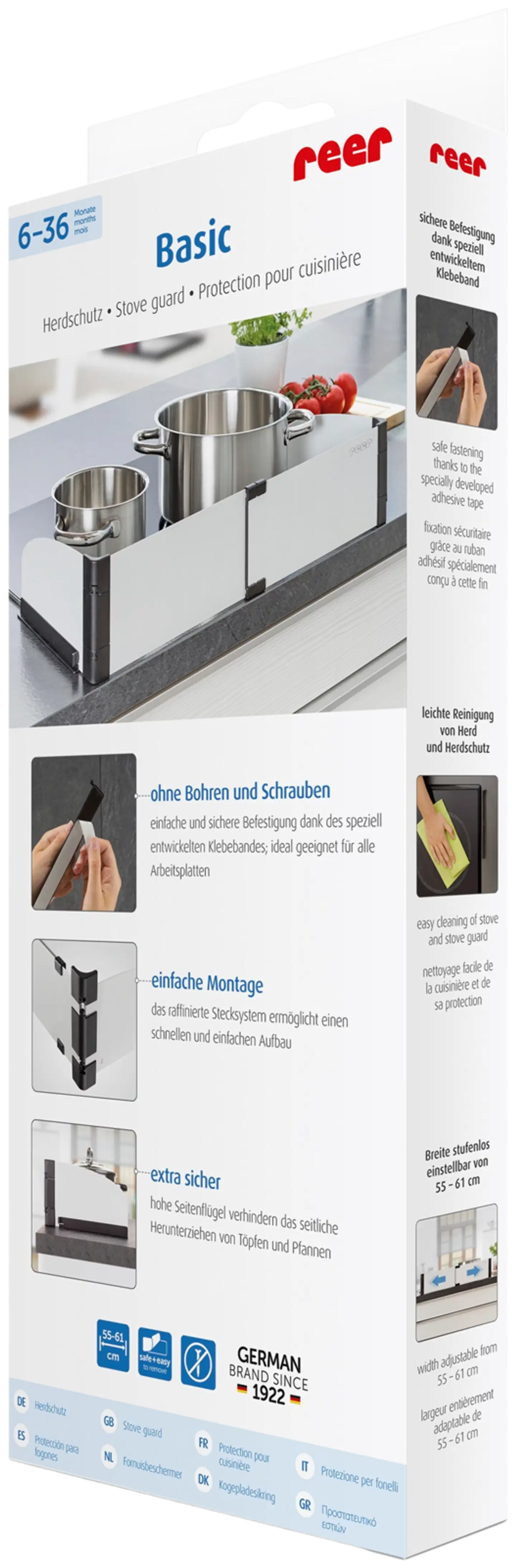 Reer säädettävä liesisuoja 55-61 cm - 2