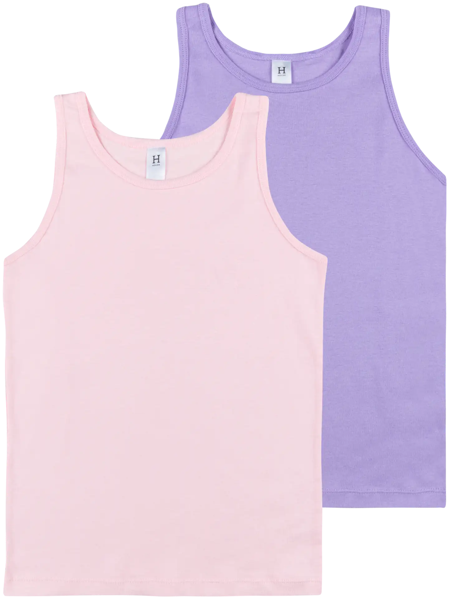 House lasten pitkä alustoppi 230H082513 2-pack - lt pink/lilac - 1