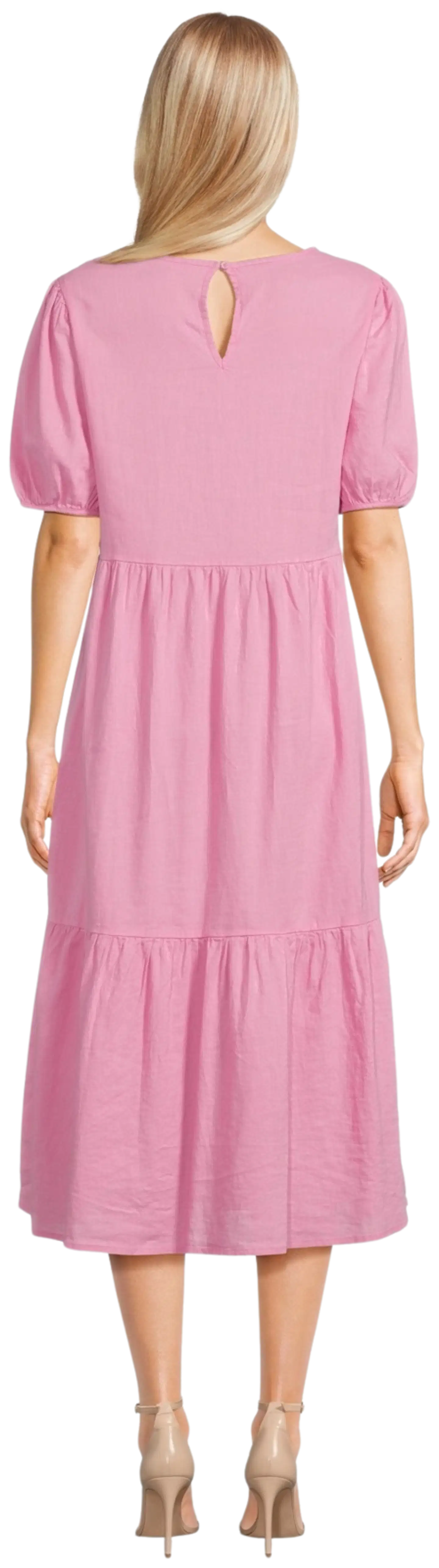 London Fog naisten pellavasekoitemekko 218L261703 - Cashmere rose - 3