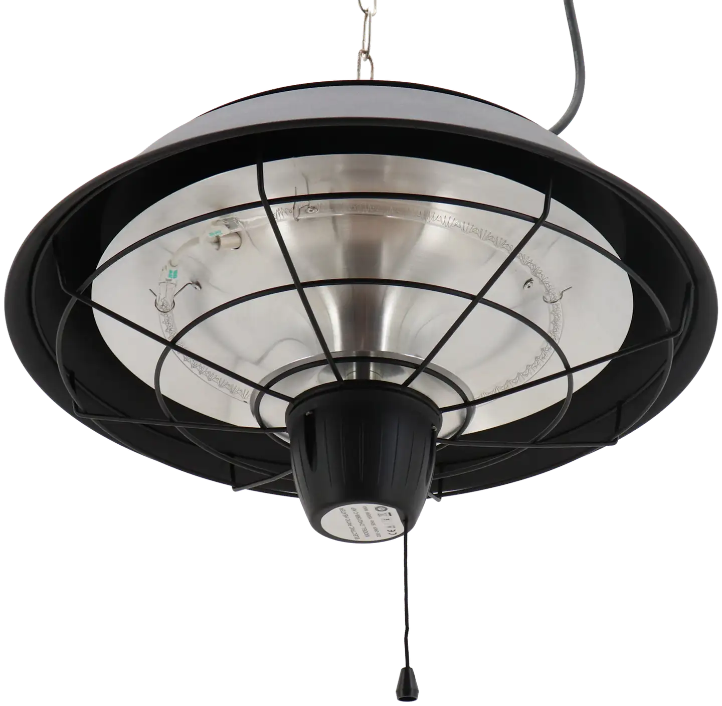 HORTUS Terassilämmitin ripustettava 1500 W, HA, Ø42 cm, musta - 8