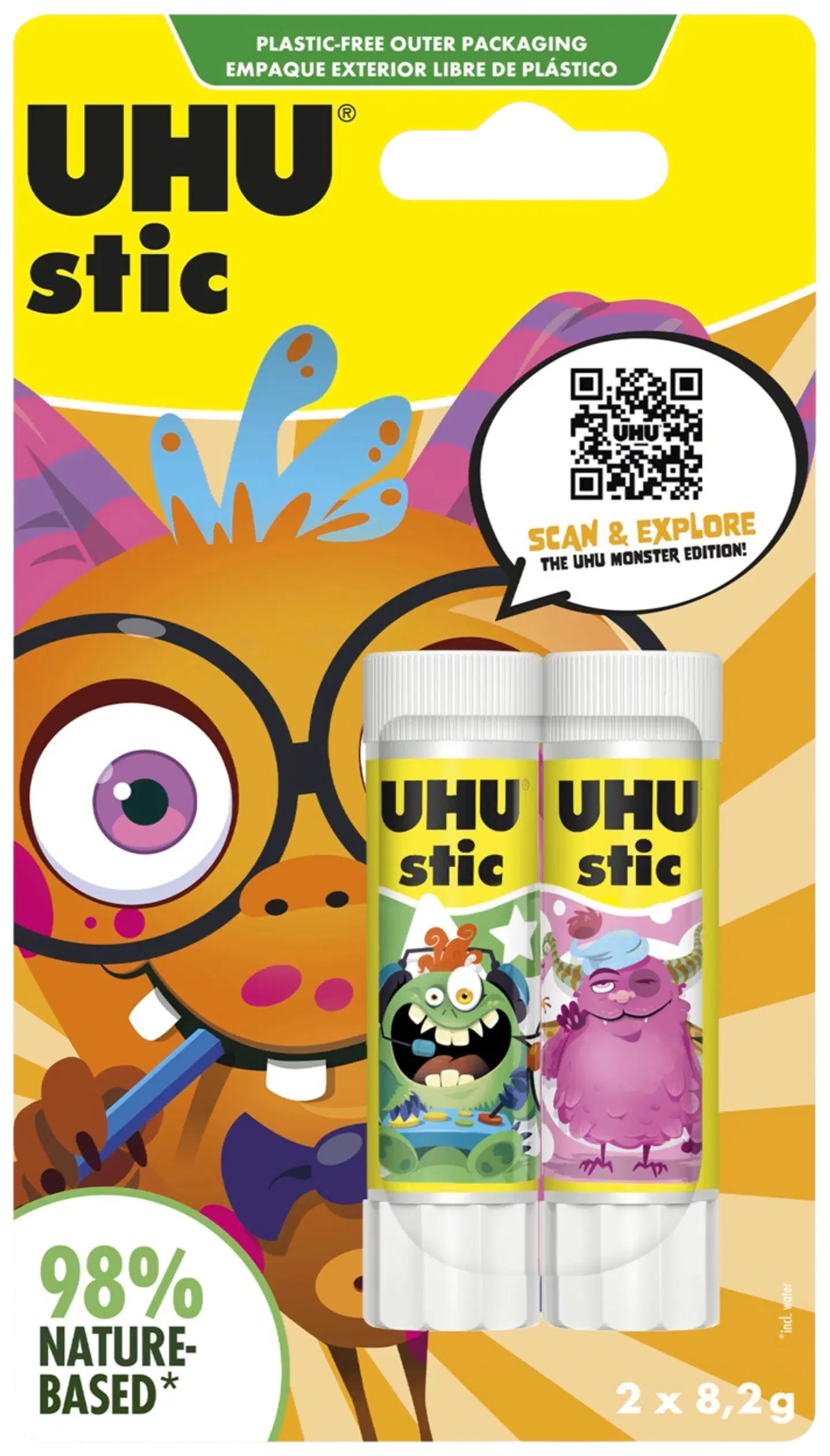 Uhu liimapuikko Monster 2 pack - 6
