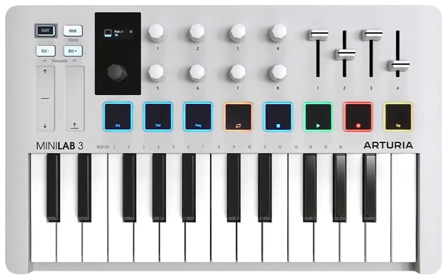 Arturia USB-midikontrolleri Minilab 3 WH - 1