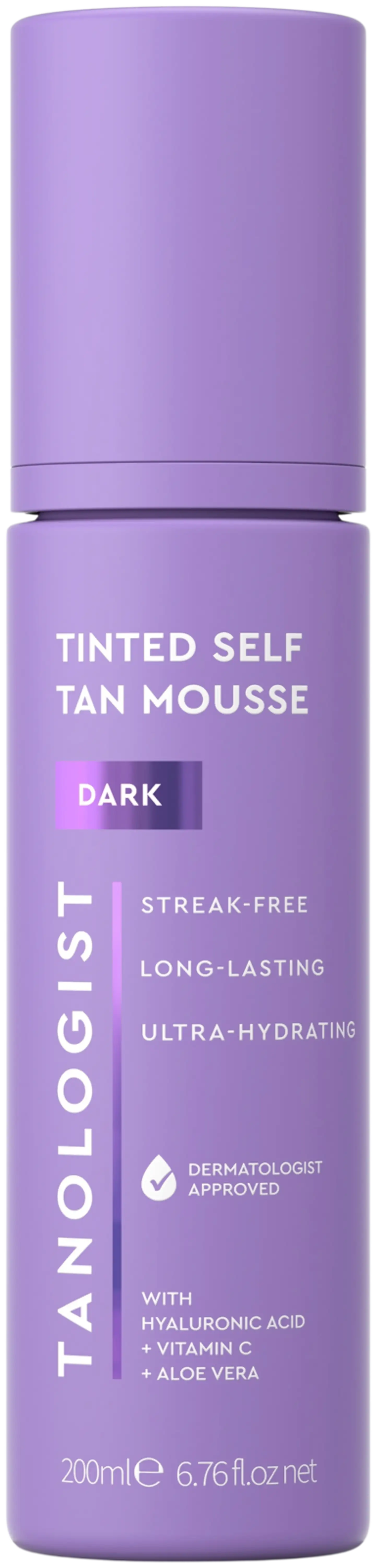 Tanologist Tinted Self Tan Mousse - Dark -itseruskettava vaahto 200ml