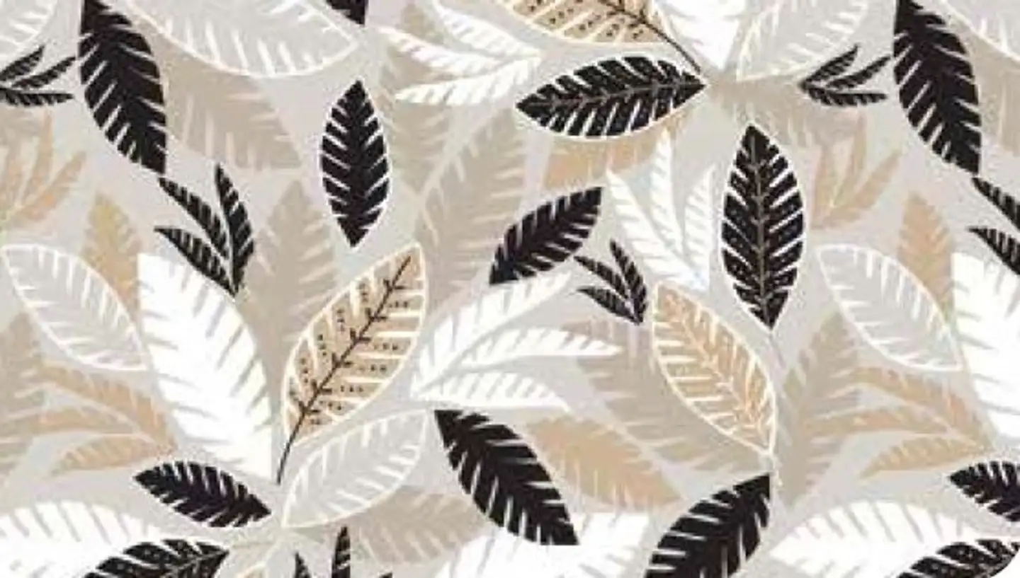 Dolce Vita vahakangaspöytäliina Leaves 140x240cm 3026-01 beige/valk/musta