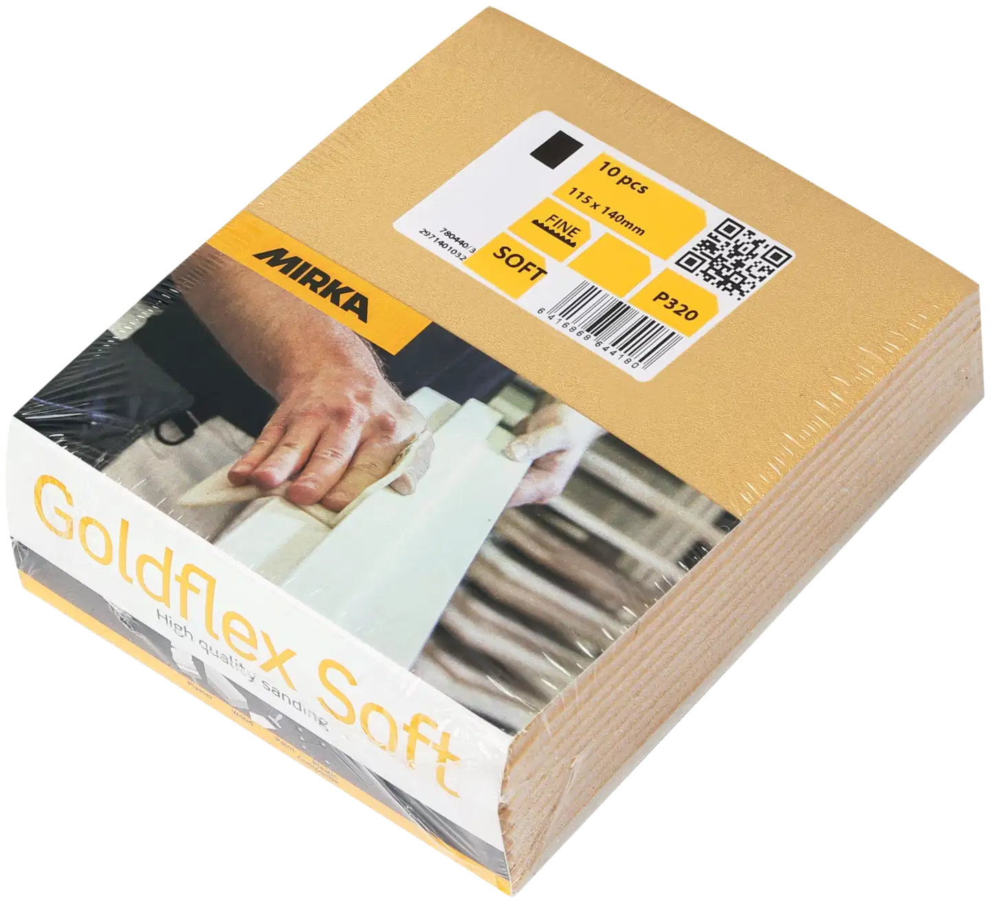 Mirka hiomatyyny Goldflex soft 115x140mm P240, 10/pakk - 2