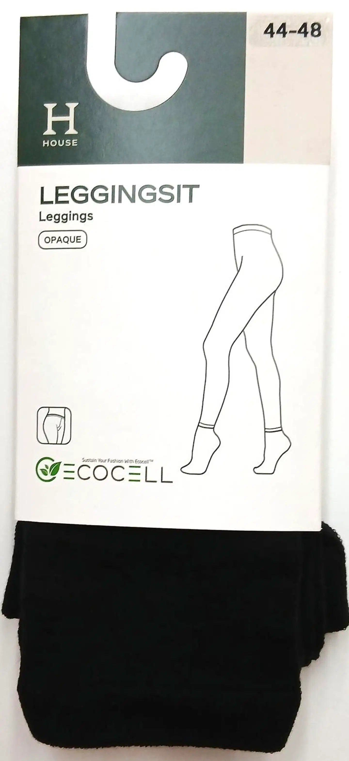 House naisten leggingsit B036/25M, plus-koko - Black