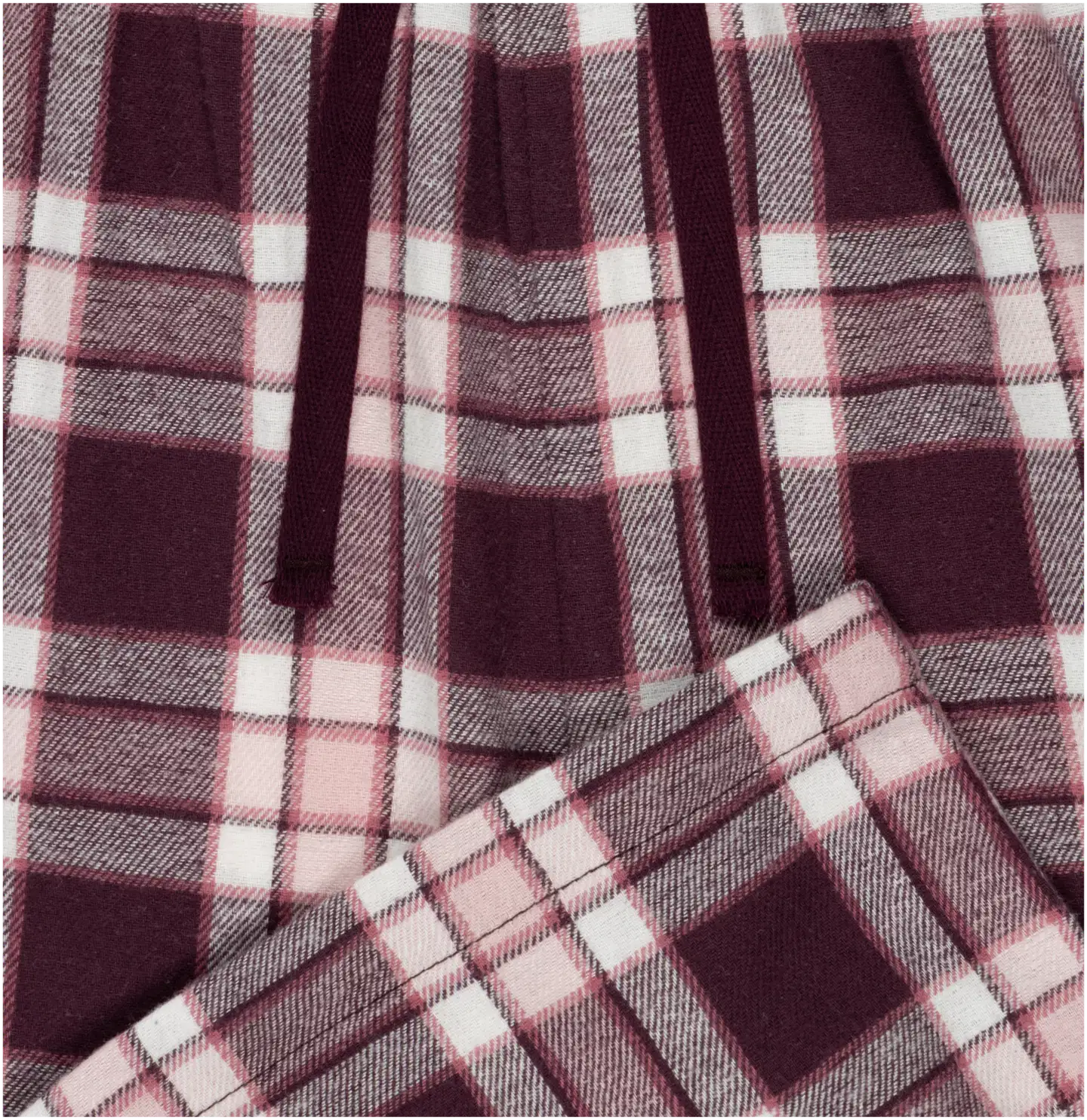 House lasten flanellihousut 232H382602 - BURGUNDY - 3