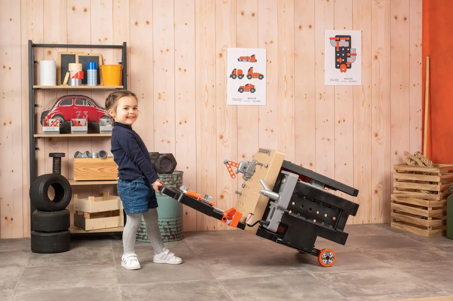Smoby - Black + Decker Mega Center -työkalupenkki - 11