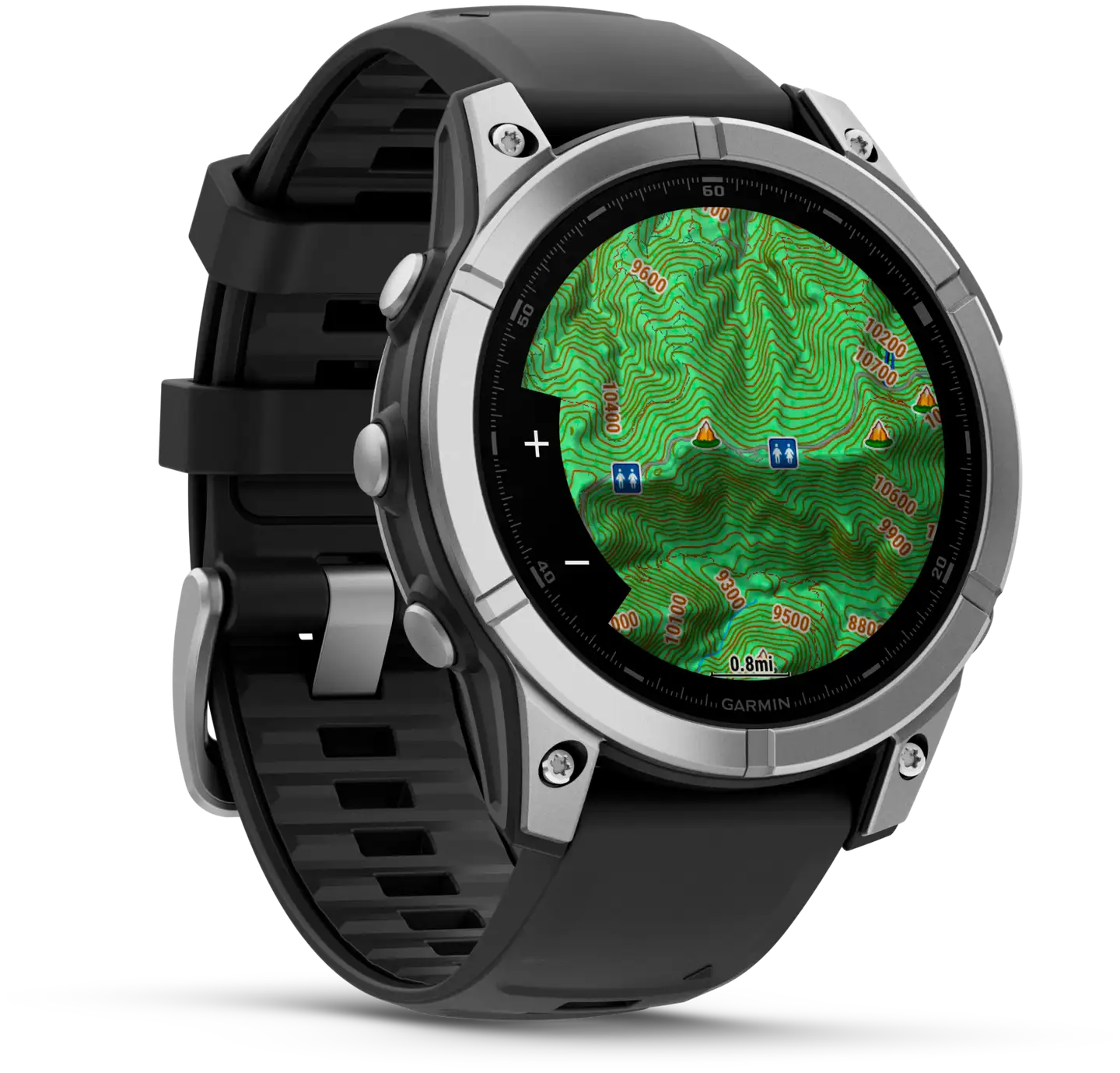 Garmin urheilukello Fenix E AMOLED 47 mm ruostumaton teräs/musta - 5