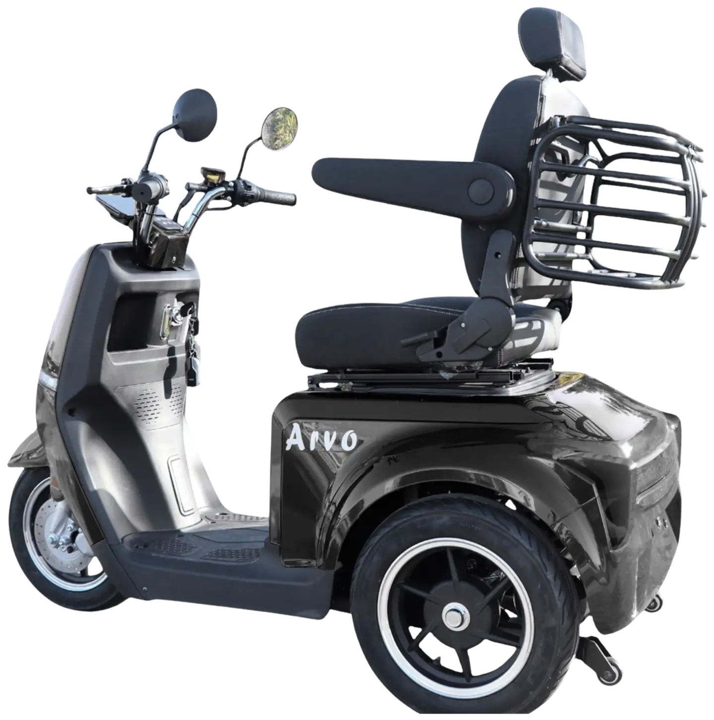 Arvo senioriskootteri P700 musta - 2