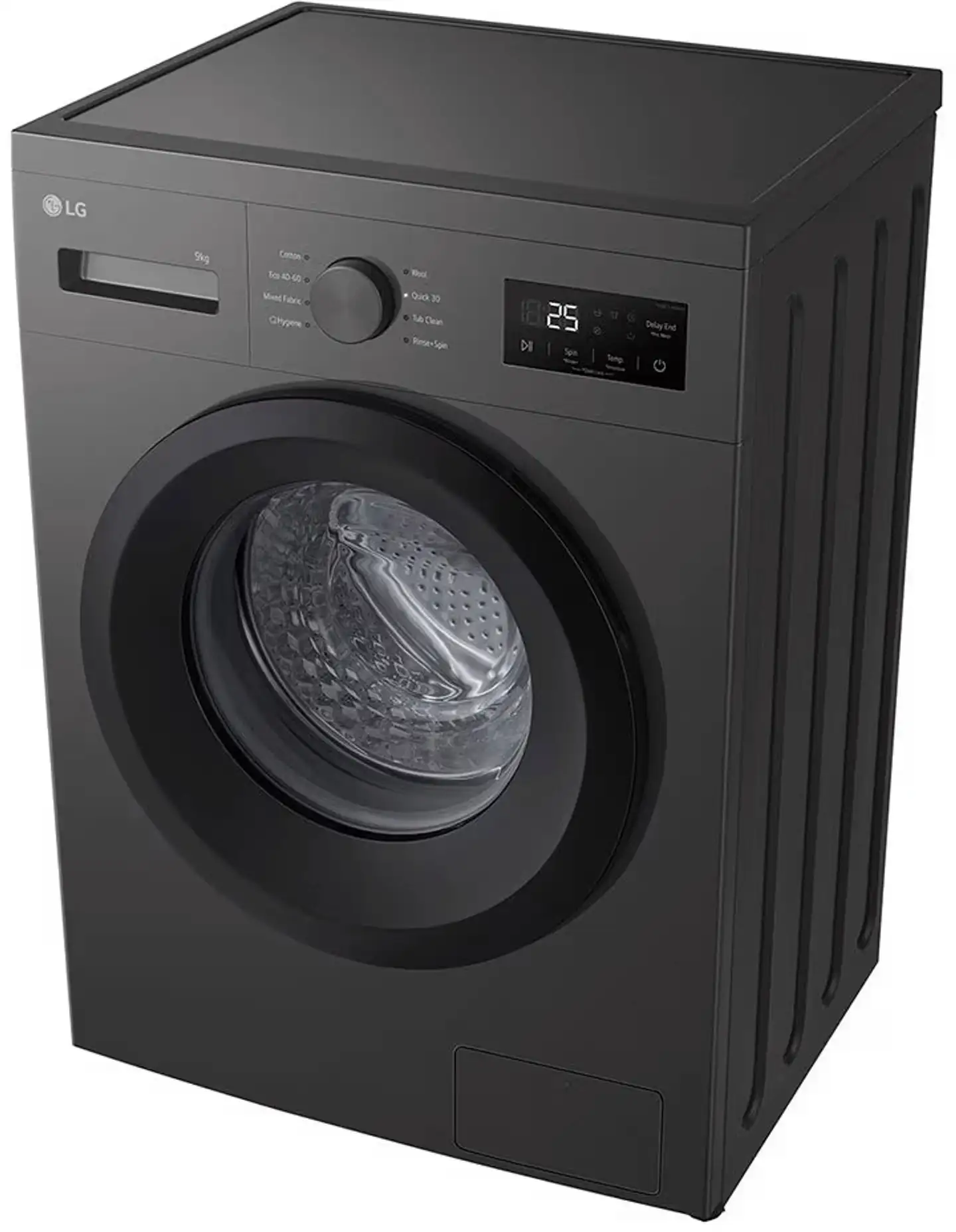 LG edestä täytettävä pyykinpesukone F4A1009NDK, 9kg, tumma harmaa - 6