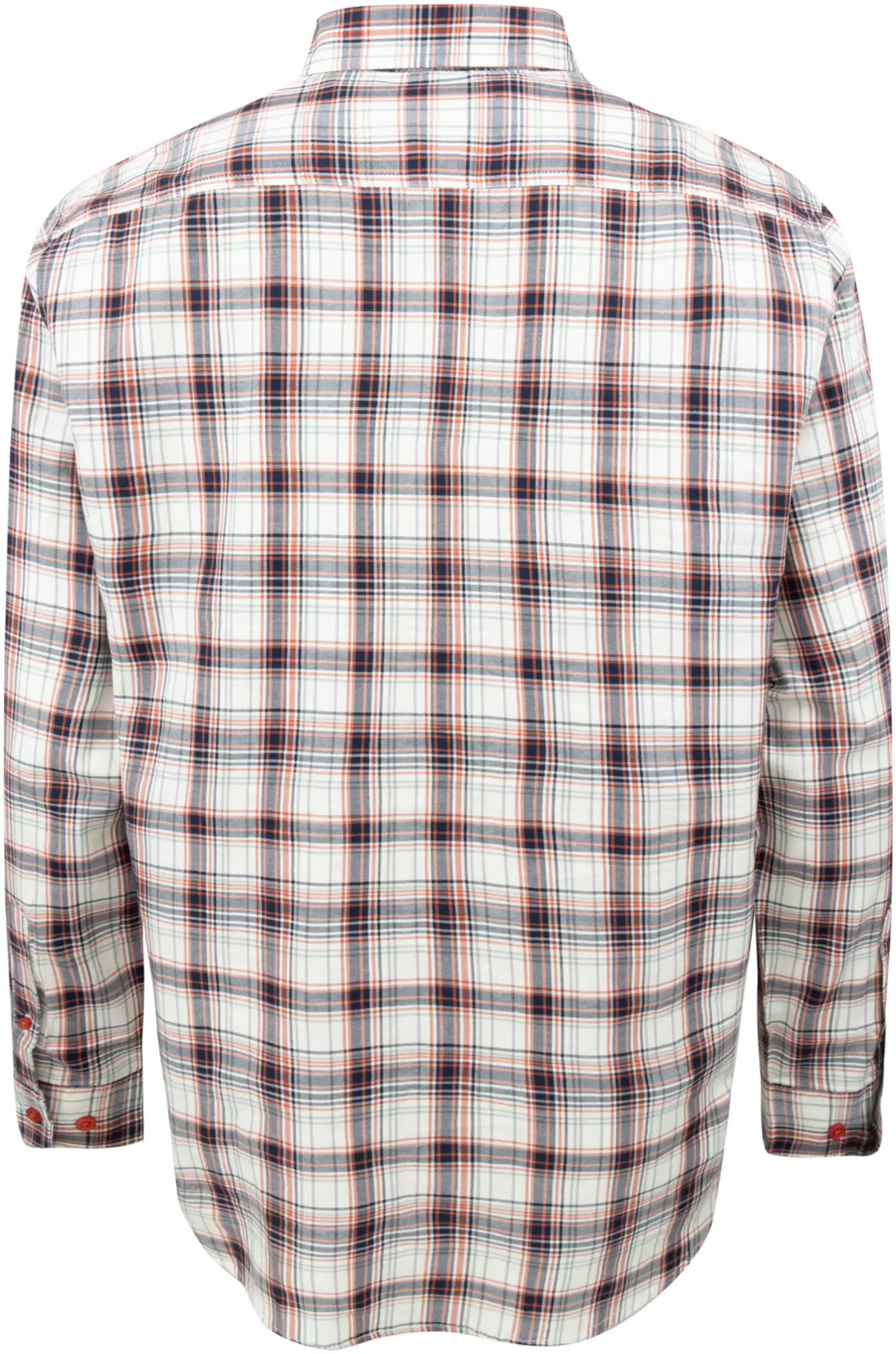 House miesten ruuduullinen kauluspaita 194H032610 - Orange check - 3