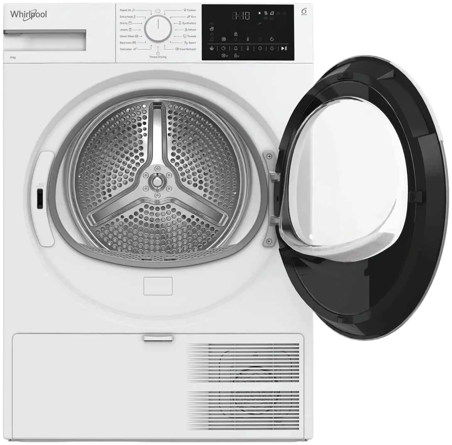 Whirlpool pesutorni AMM 86W EE pyykinpesukone + D8 6BDWW EE kuivausrumpu, valkoinen - 4