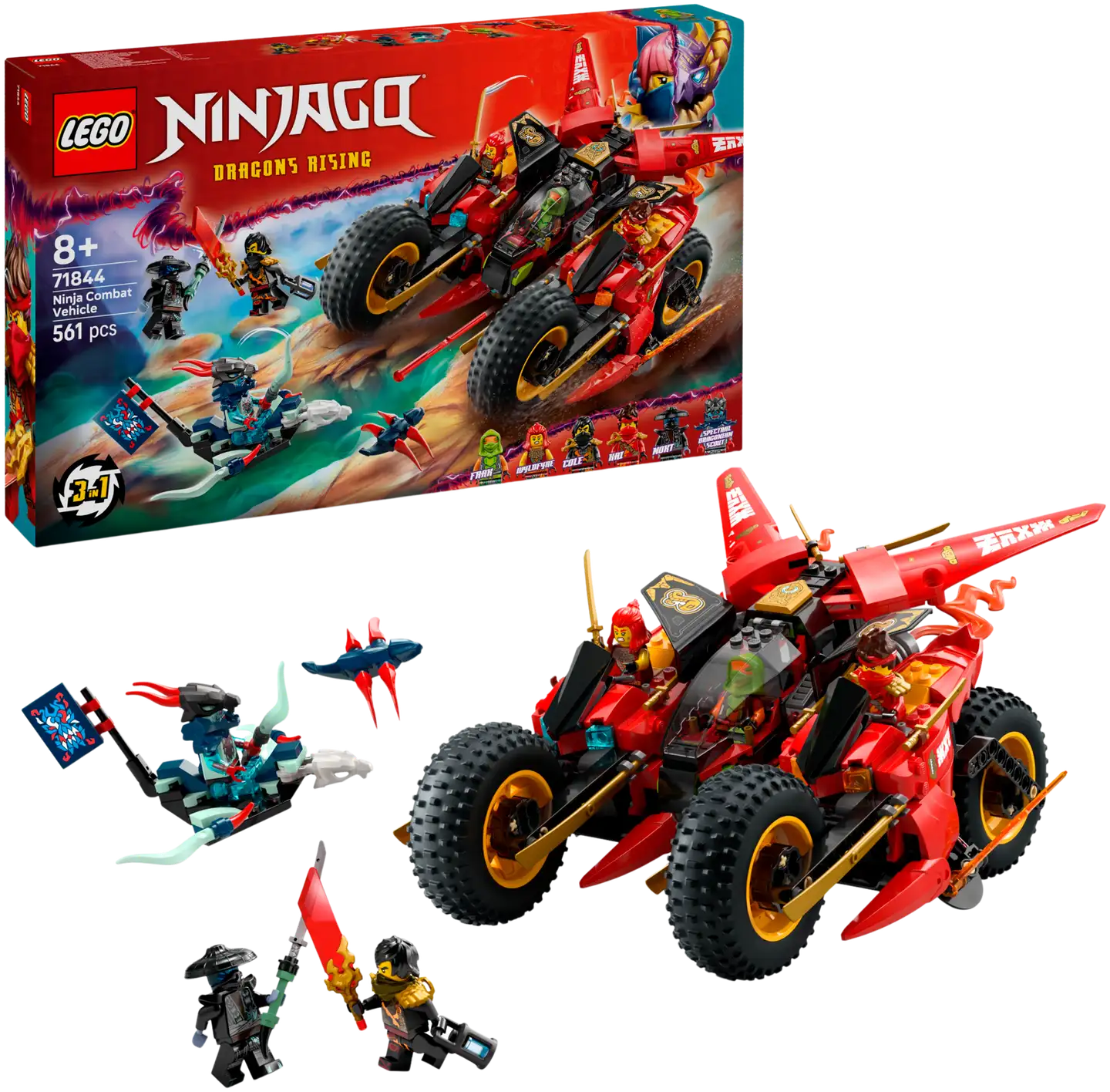 LEGO® Ninjago 71844 Ninjojen taisteluajoneuvo - 1