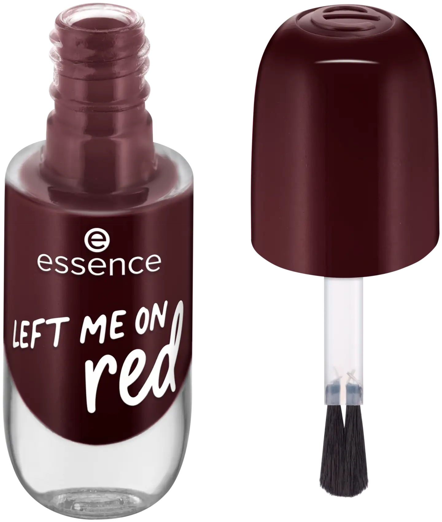 essence gel nail colour geelikynsilakka  8 ml - LEFT ME ON red - 1