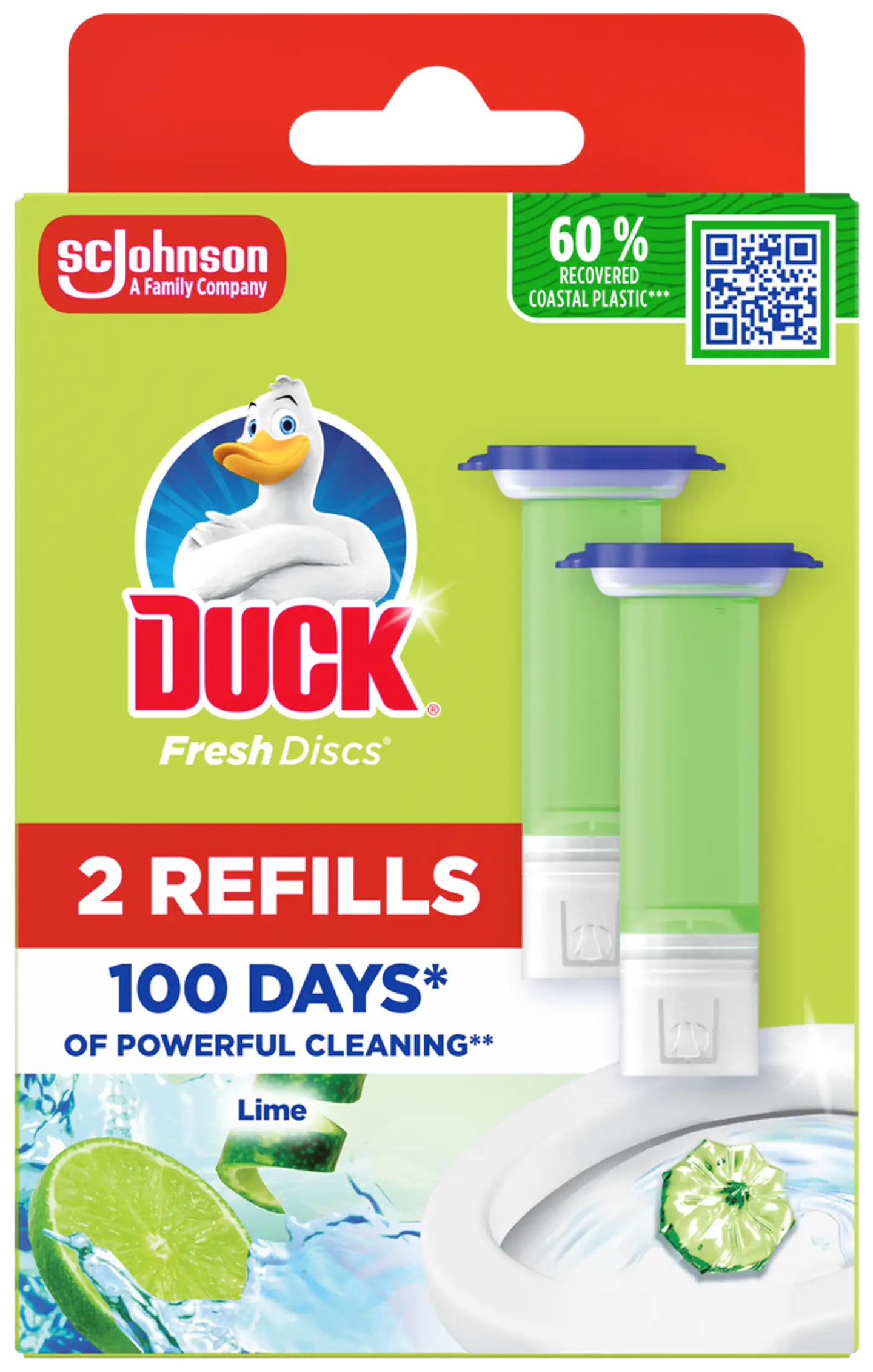 Duck Fresh Discs 2x36ml lime zest täyttöpakkaus