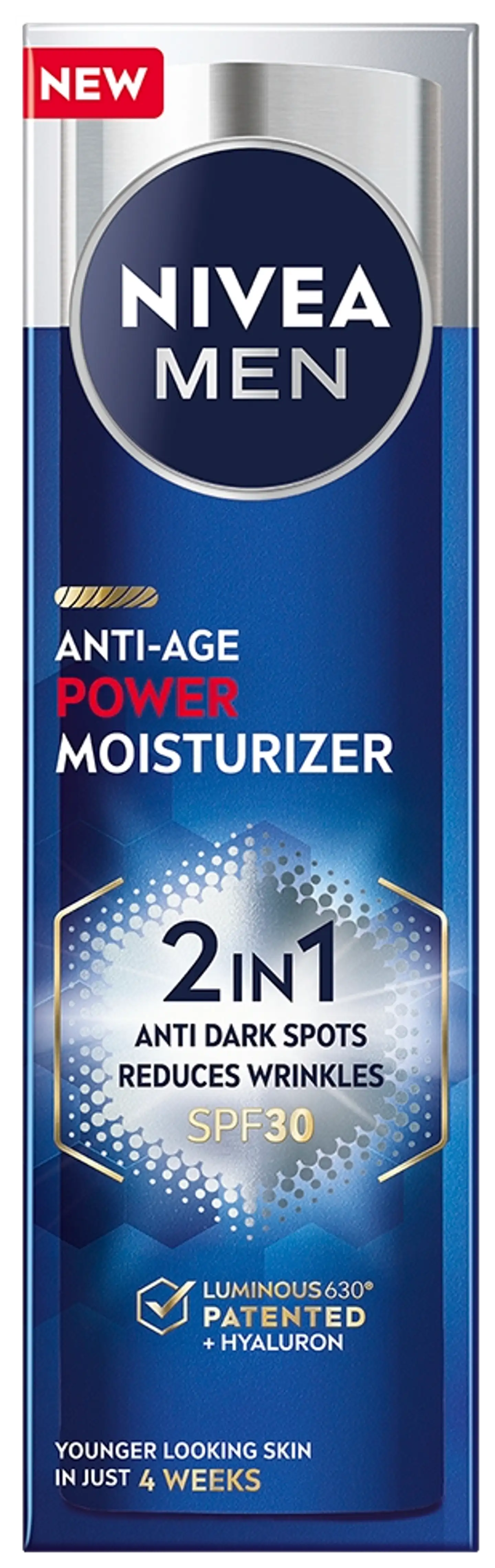 NIVEA MEN 50ml Anti-Age 2in1 Power Moisturizer -kasvovoide - 1