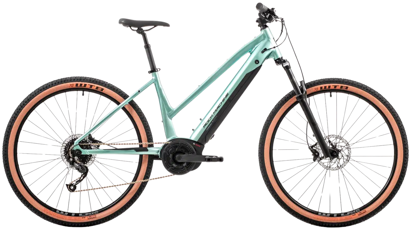 Rock Machine Torrent E50-29b 29” Sähkömaastopyörä 8 vaihdetta runko S vihreä