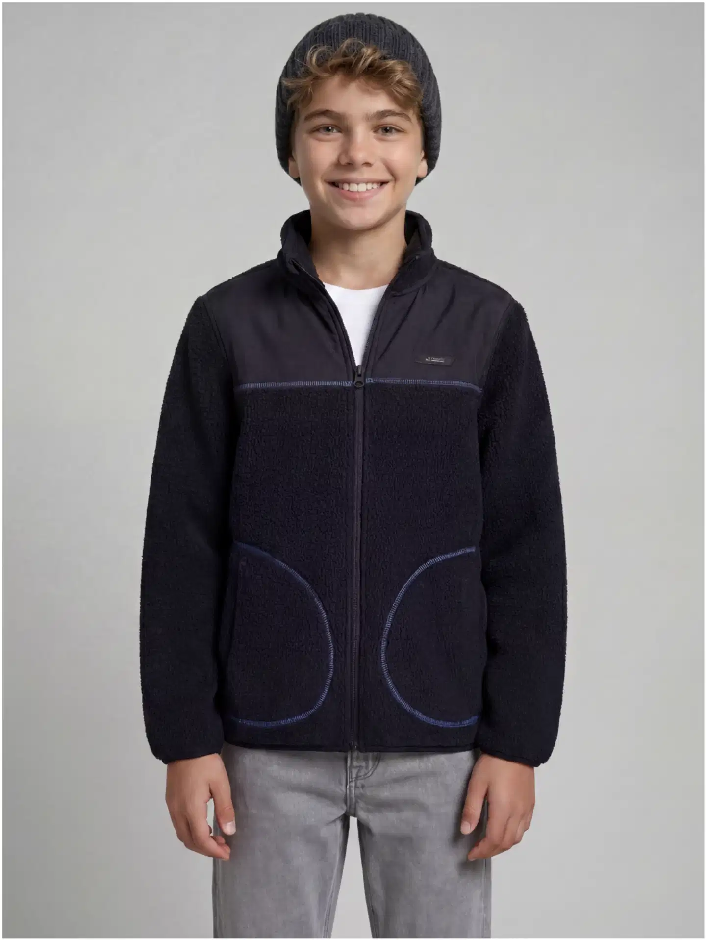 JJ REBEL JUNIOR lasten teddytakki - Black - 3