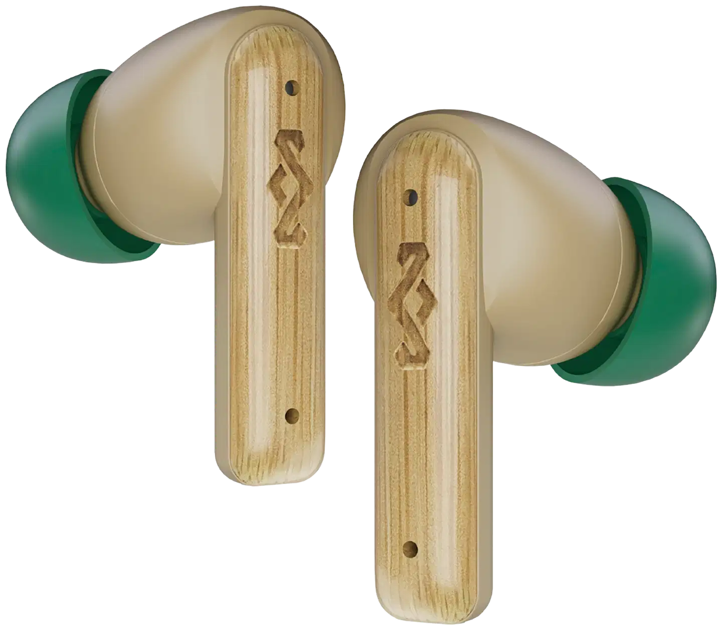 House of Marley langattomat nappikuulokkeet Little Bird, beige/puu - 1