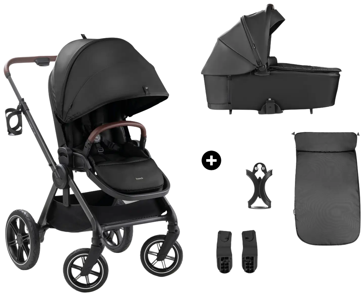 Hauck yhdistelmävaunut Comfort N Care Set 0-25 kg musta - 1