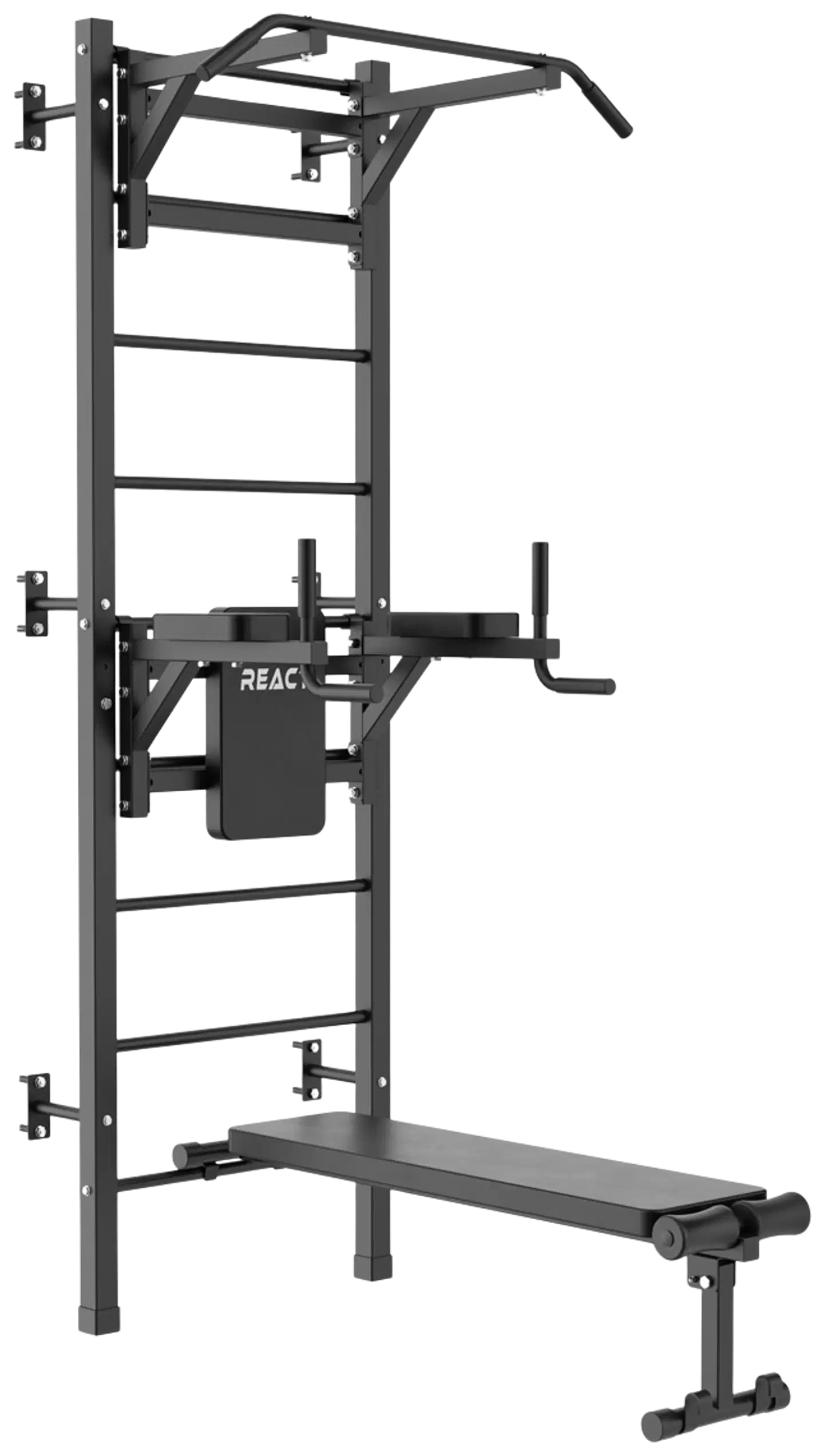 React Puolapuut/kuntotorni Metallinen Musta - 1