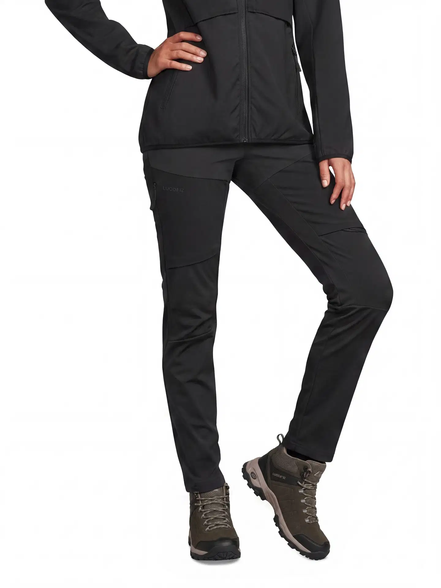 Luode12 naisten retkeilytrikoot 223L112665 - jet black - 1
