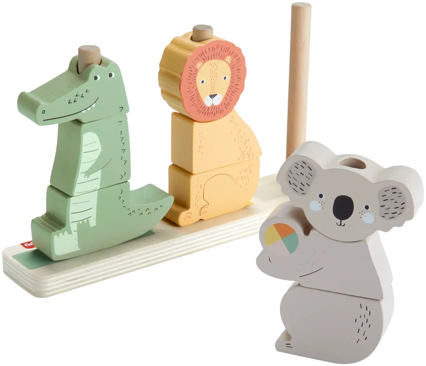 Fisher-Price Stack & Sort puiset pinottavat eläimet - 1